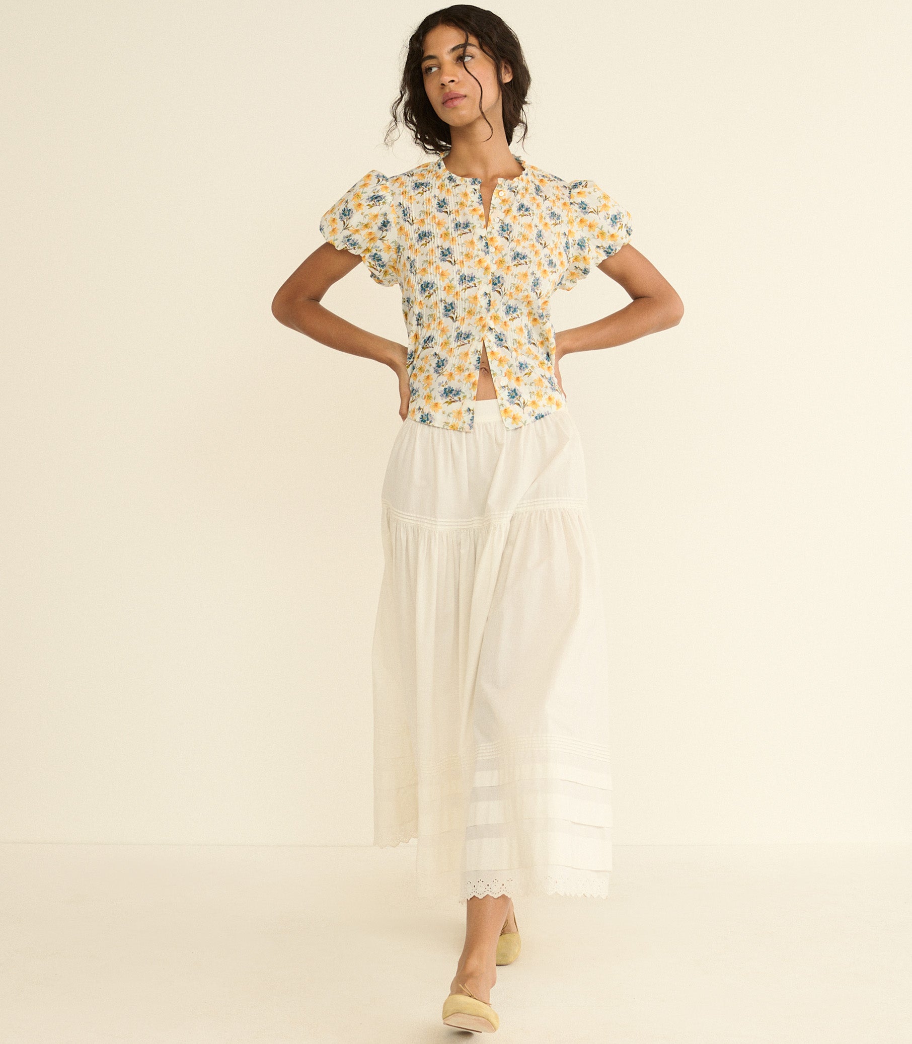 MILLIE TOP -- NARCISSUS BLOOM view 15
