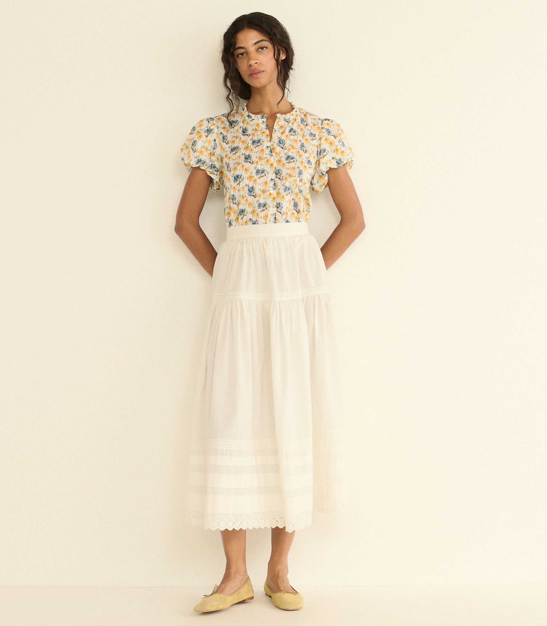 MILLIE TOP -- NARCISSUS BLOOM view 14
