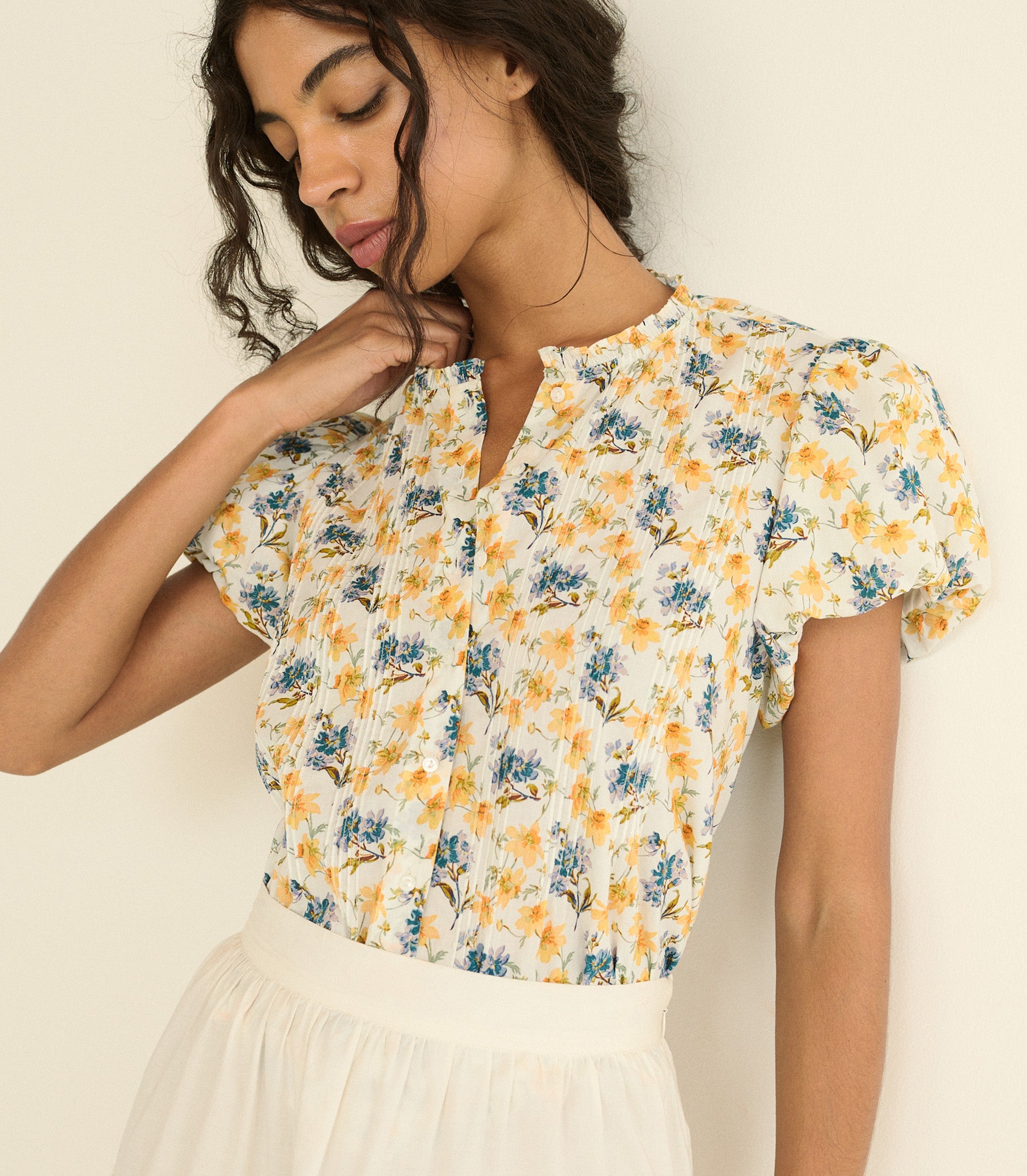 MILLIE TOP -- NARCISSUS BLOOM view 13
