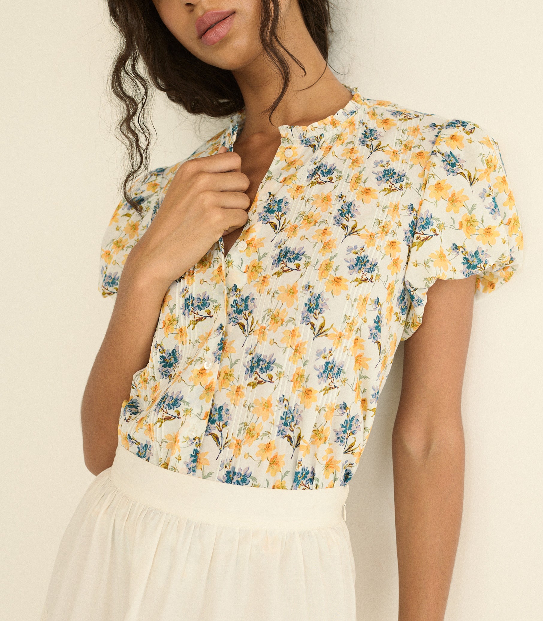 MILLIE TOP -- NARCISSUS BLOOM view 12
