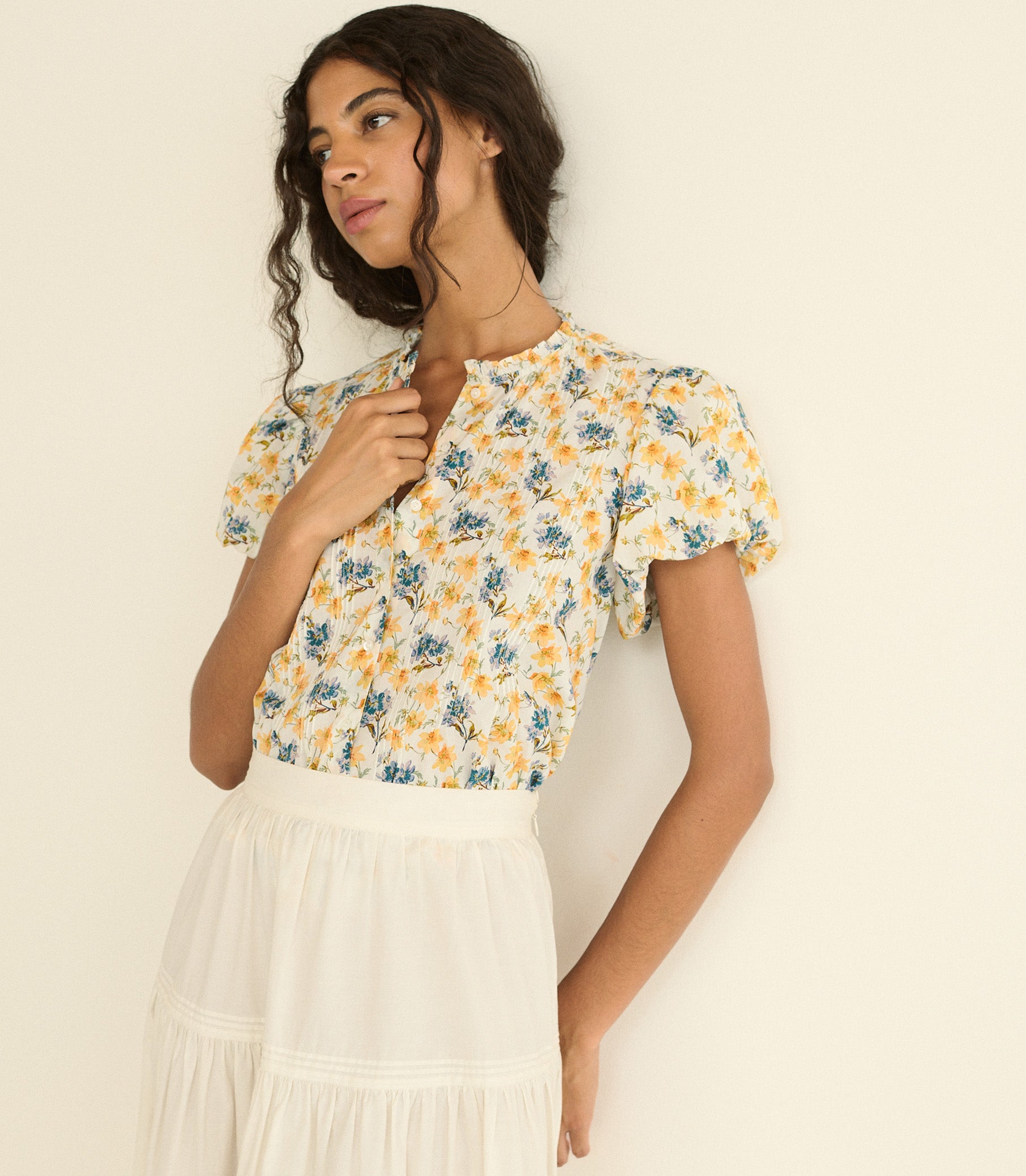MILLIE TOP -- NARCISSUS BLOOM view 11
