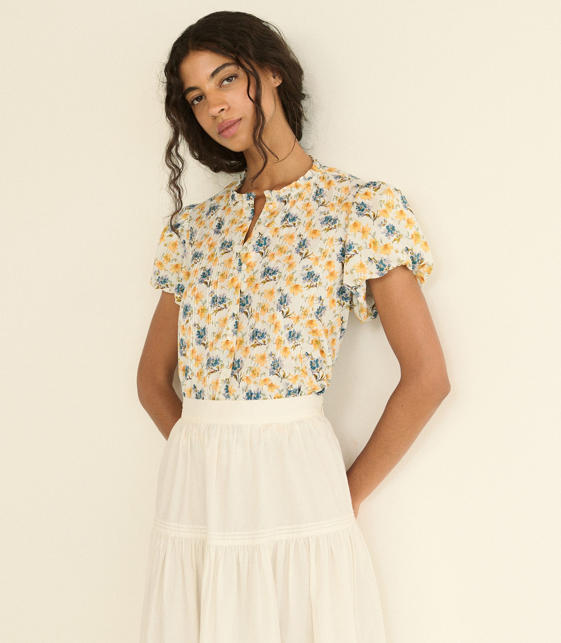 MILLIE TOP -- NARCISSUS BLOOM view 10
