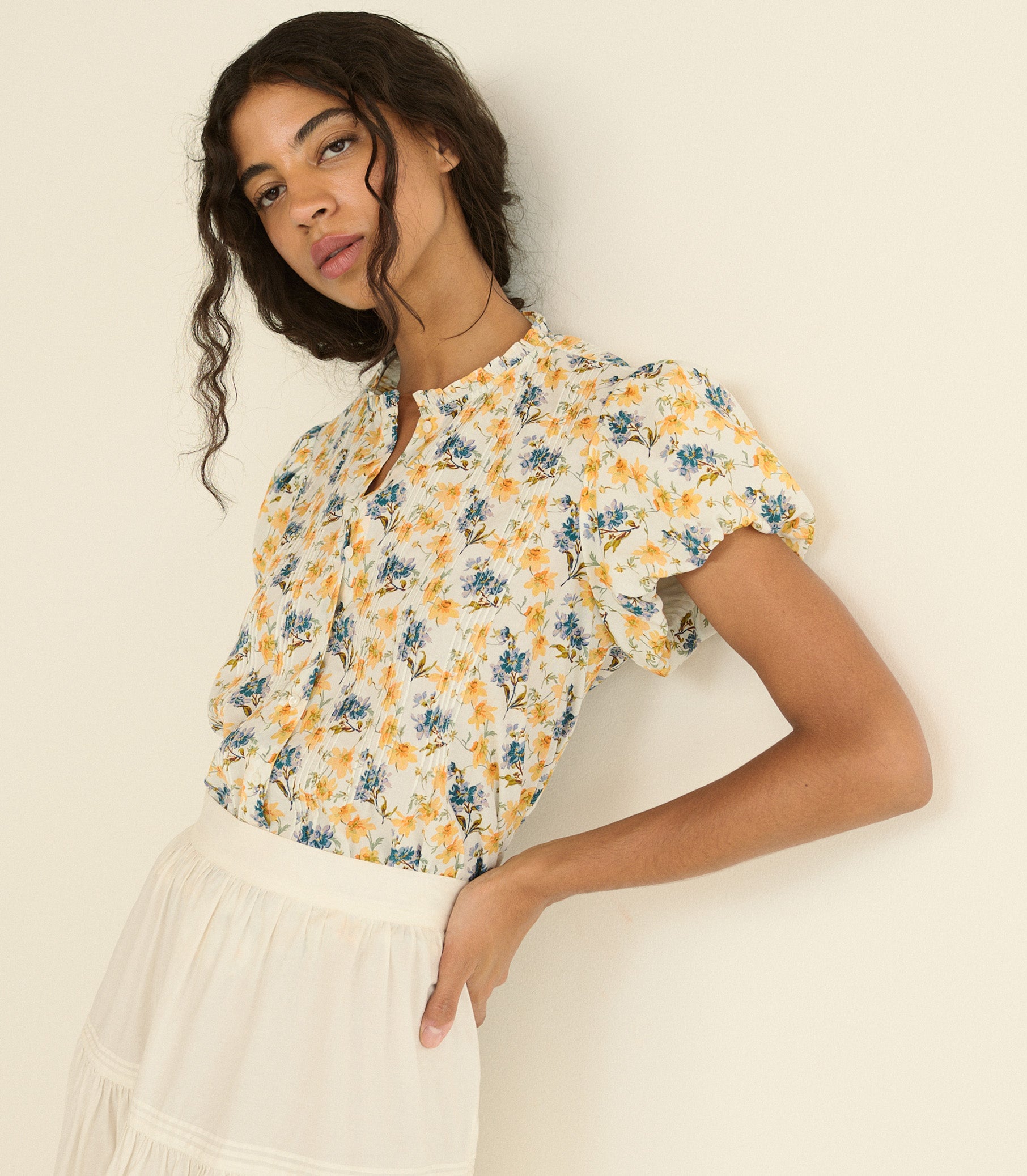 MILLIE TOP -- NARCISSUS BLOOM view 9
