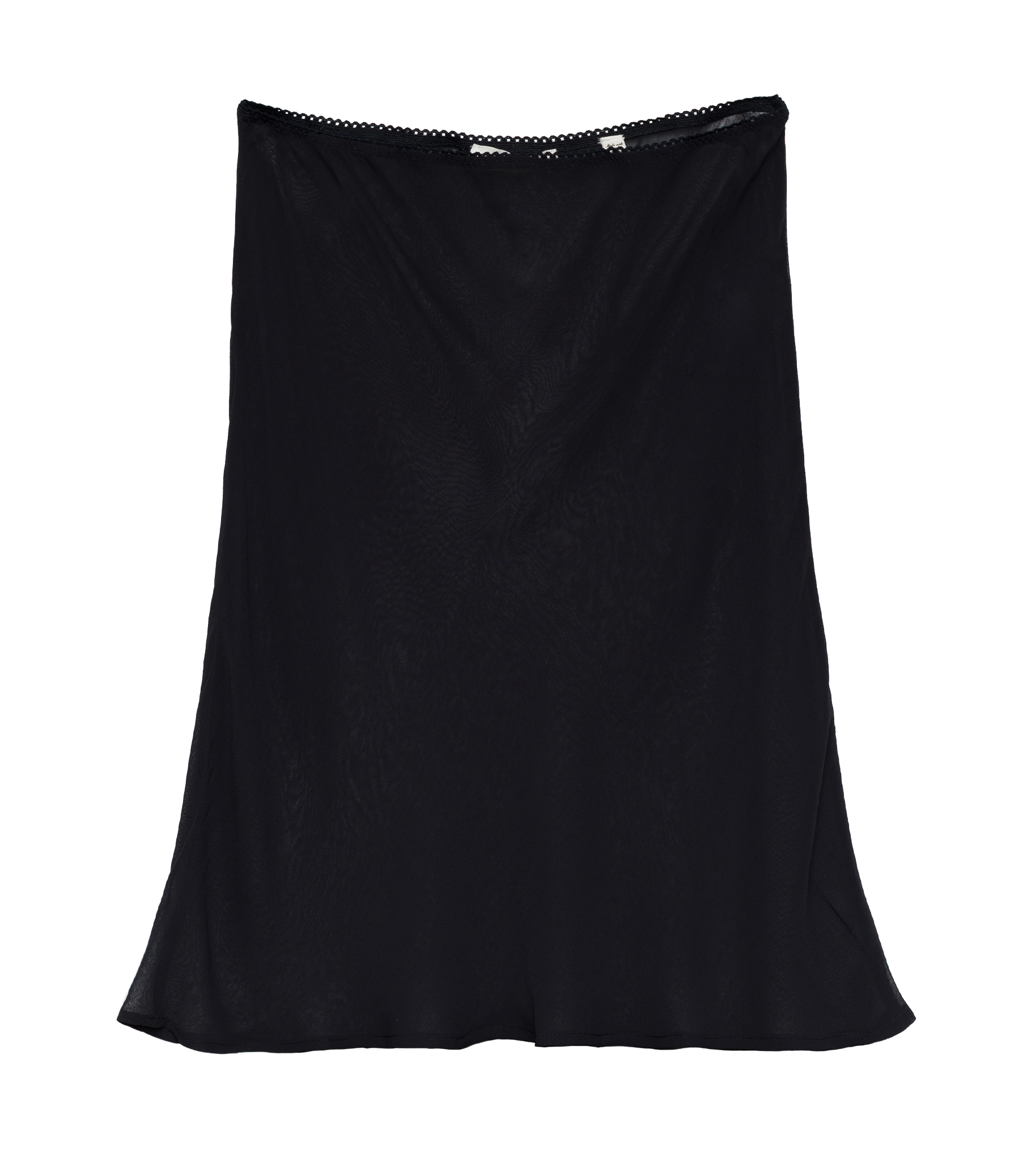 MINI SKIRT SLIP -- BLACK view 2
