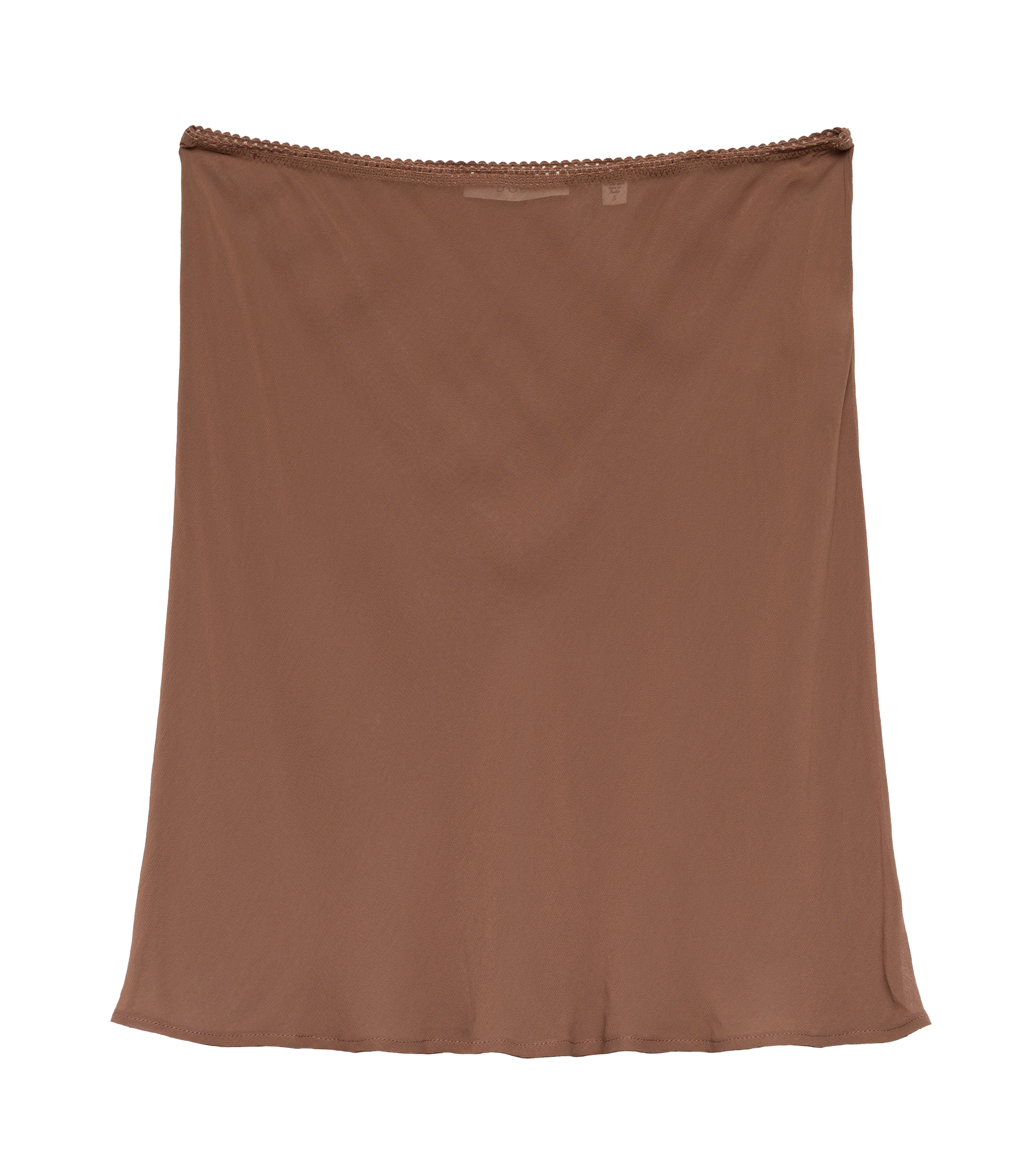 MINI SKIRT SLIP -- CAROB view 4
