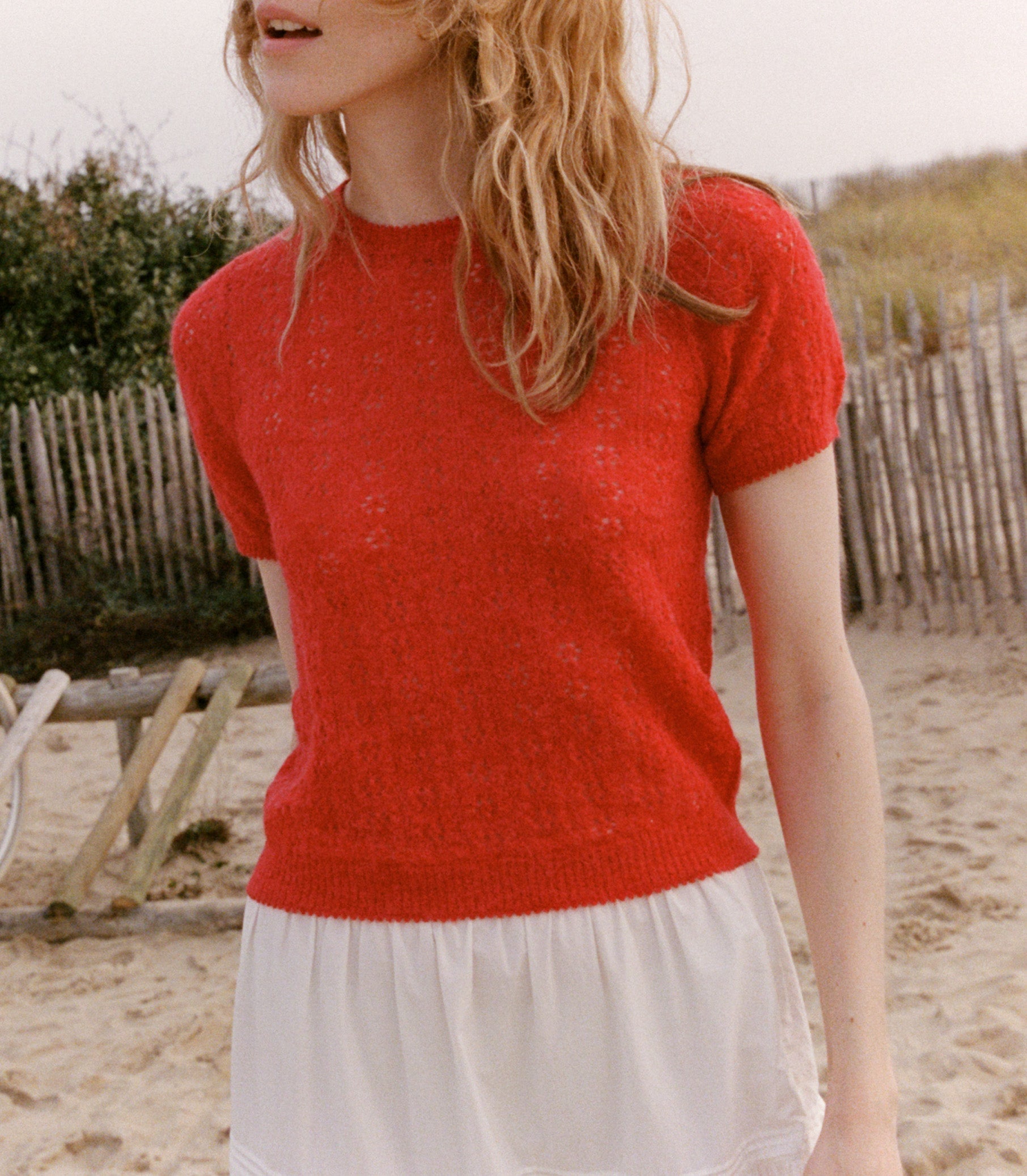 HMD -- MONICA SWEATER -- CHERRY RED view 4
