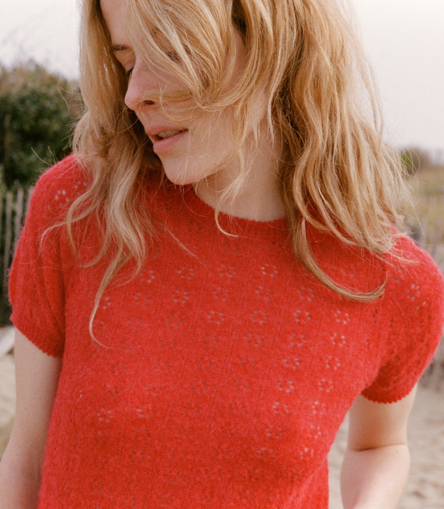 HMD -- MONICA SWEATER -- CHERRY RED view 7
