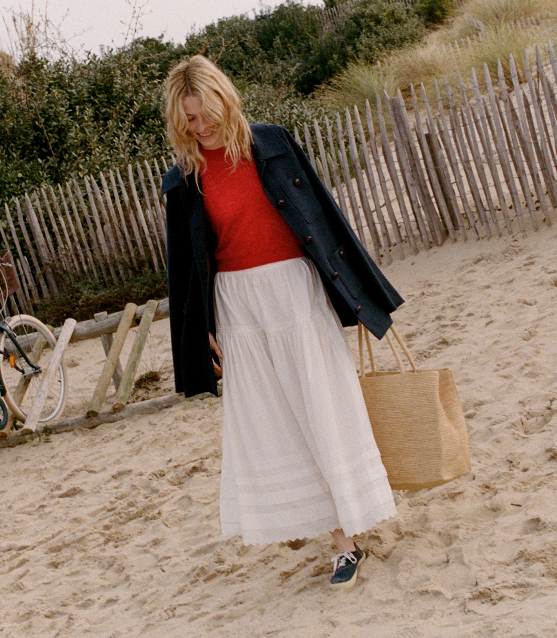 MONICA SWEATER -- CHERRY RED view 8