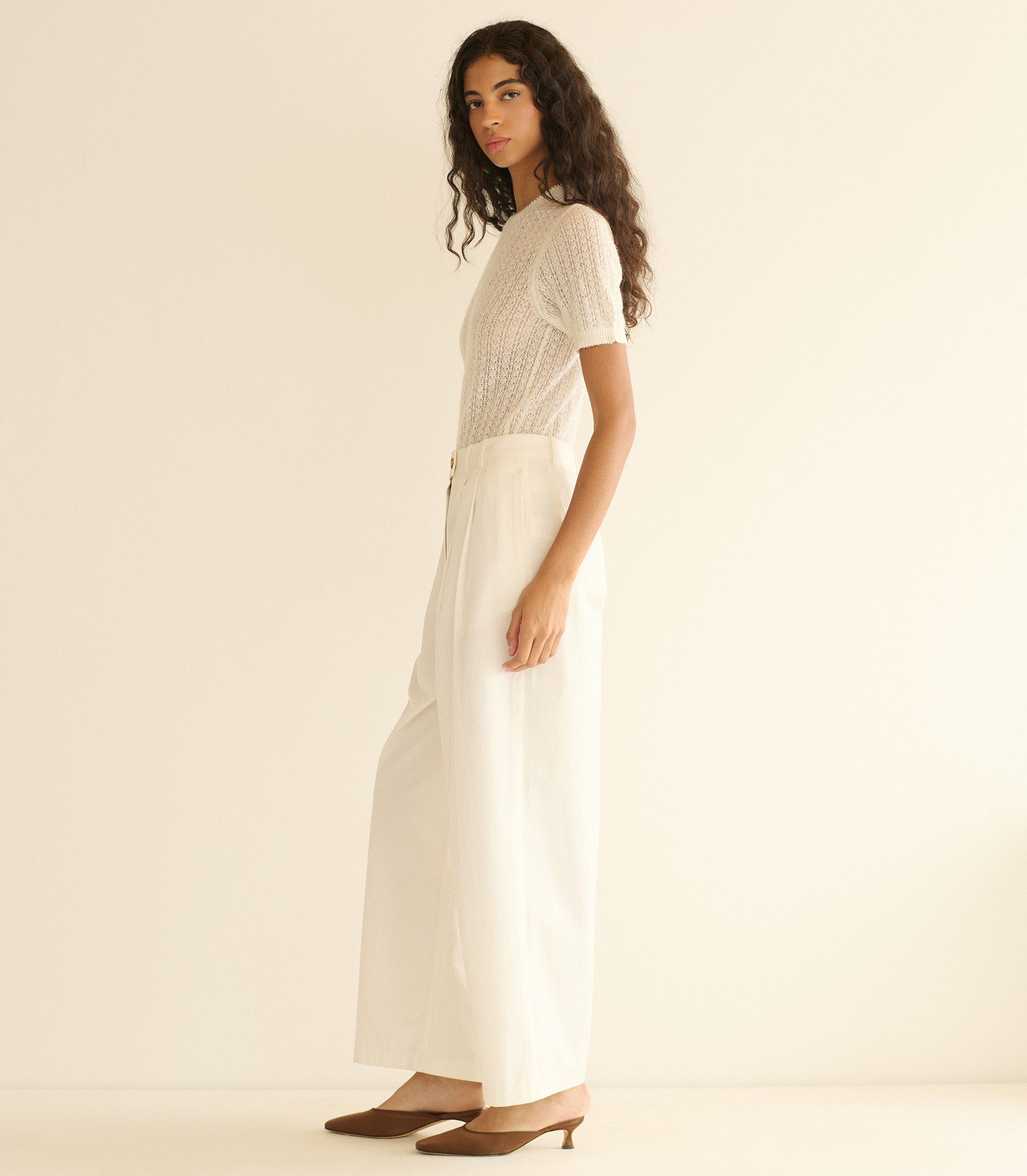 Monica Sweater - Ivory | DÔEN