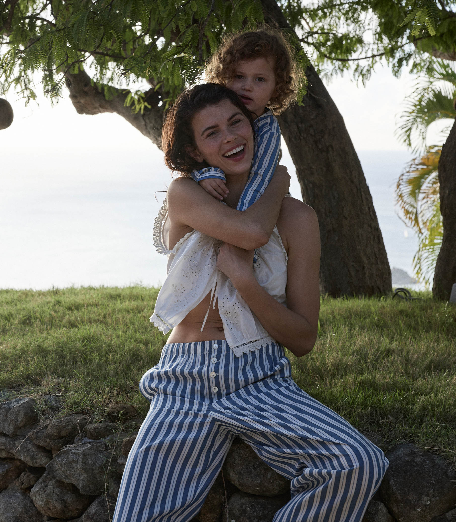 MORGAN PANT -- LUCERNE STRIPE view 2