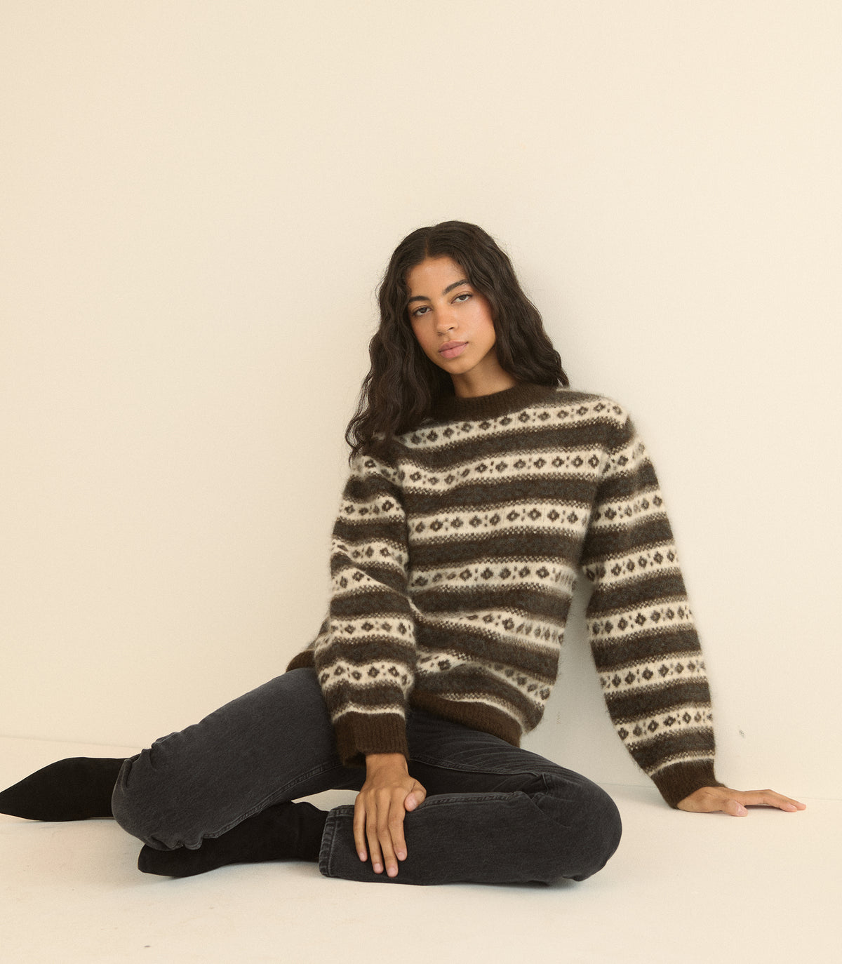 MYLES SWEATER -- SANDHAMM JACQUARD