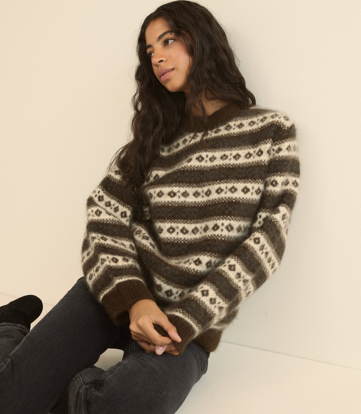MYLES SWEATER -- SANDHAMM JACQUARD
