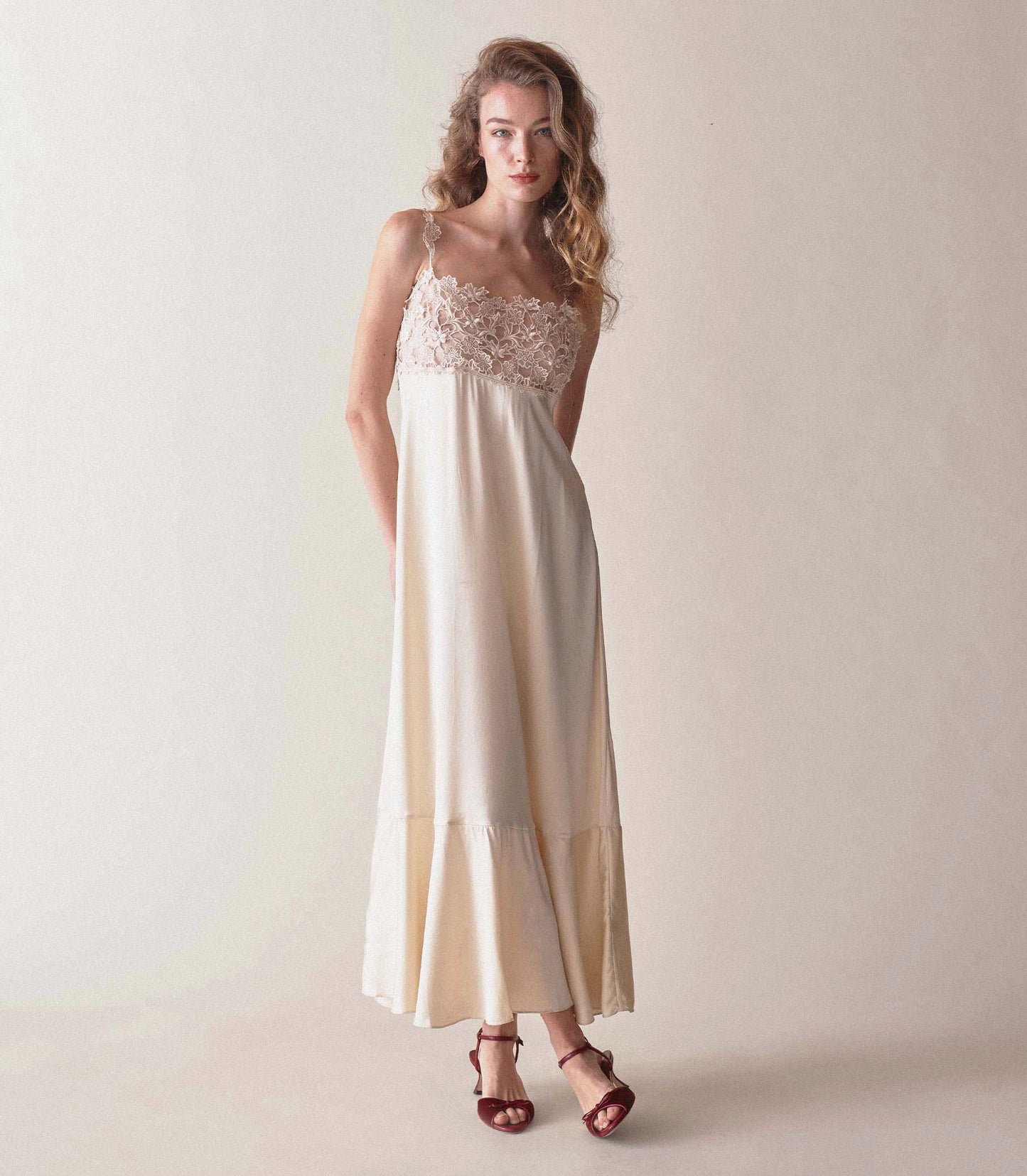 MARICEL DRESS -- MOTHER OF PEARL