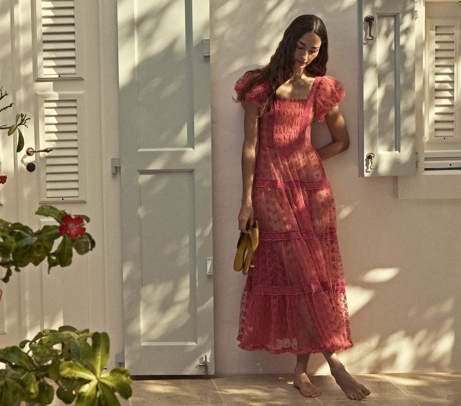 HMD -- NADETTE DRESS -- AZALEA view 1
