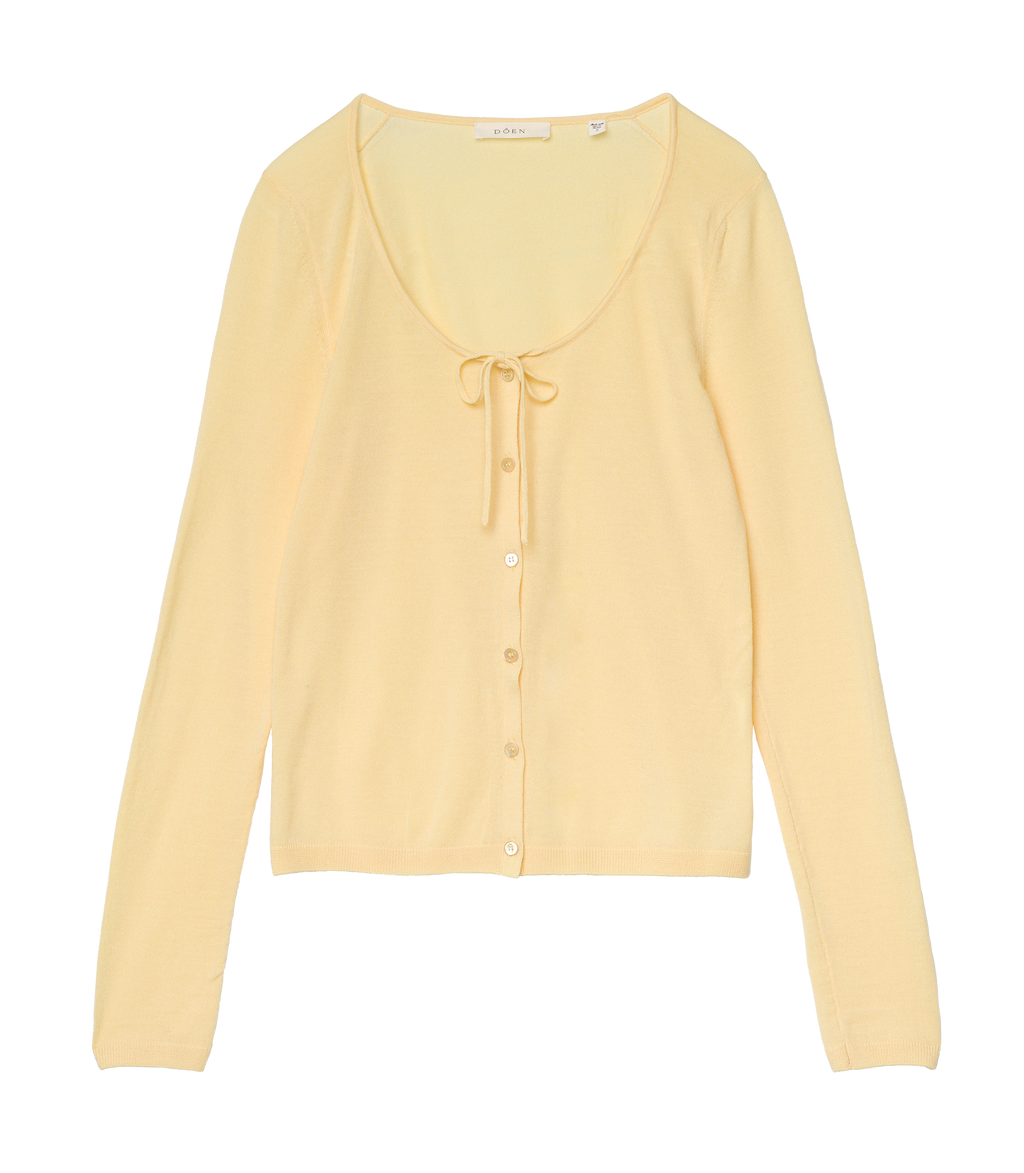 トップス Sixh. h.naoto Swallowtail long cardigan Naida Cardigan - Citrone | DÔEN