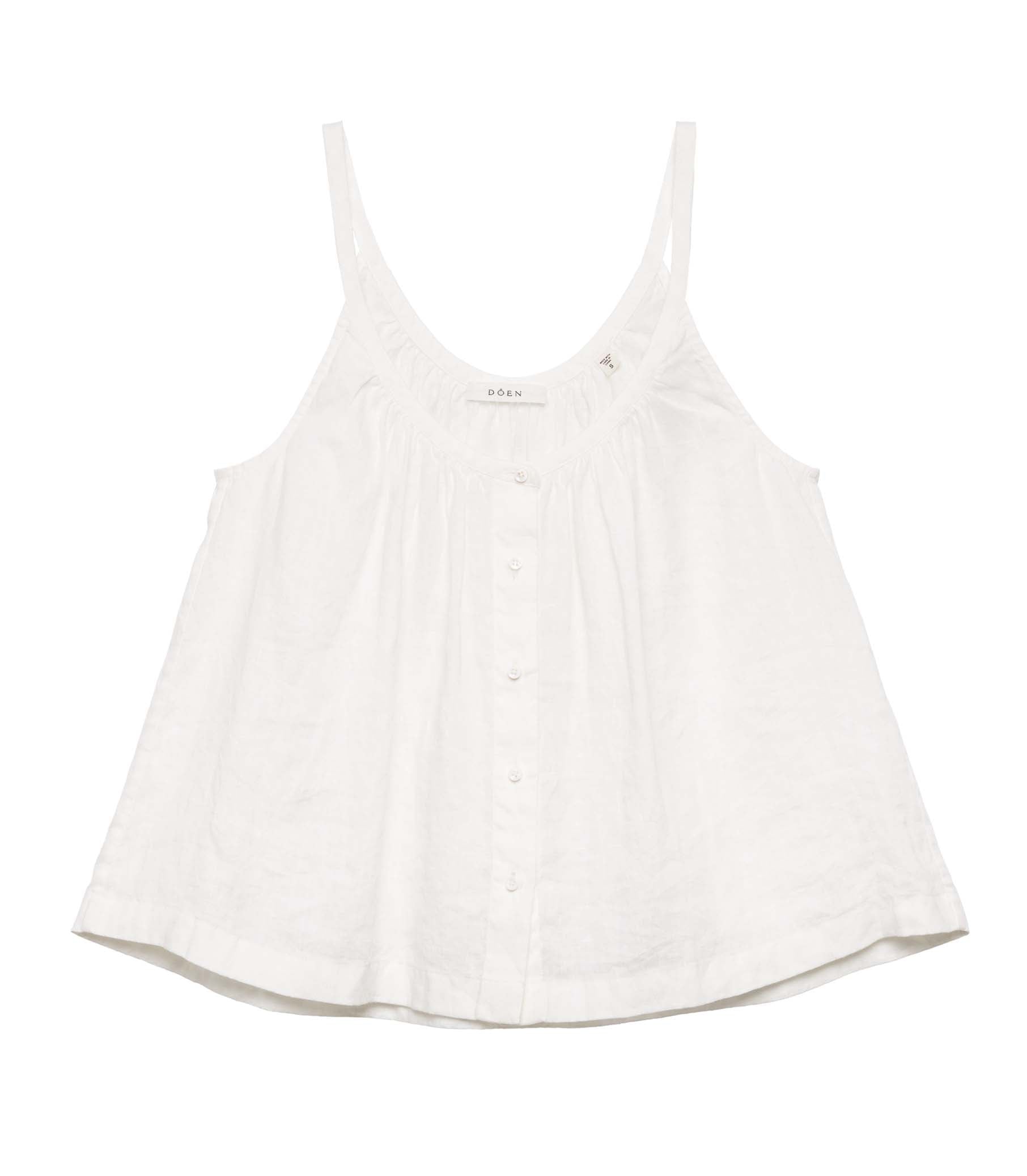 NALINA LINEN TOP -- SALT view 6