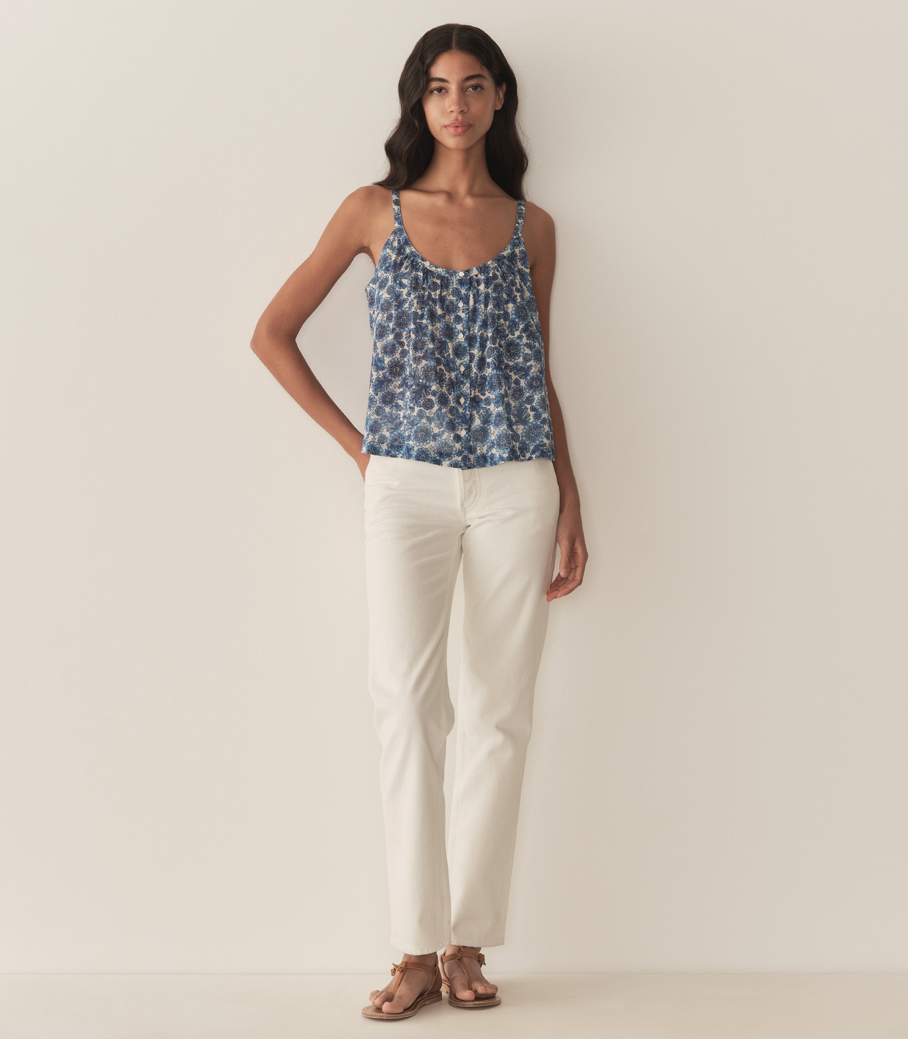 HMD -- NALINA TOP -- BLEU SOLEIL FLEURIT view 4
