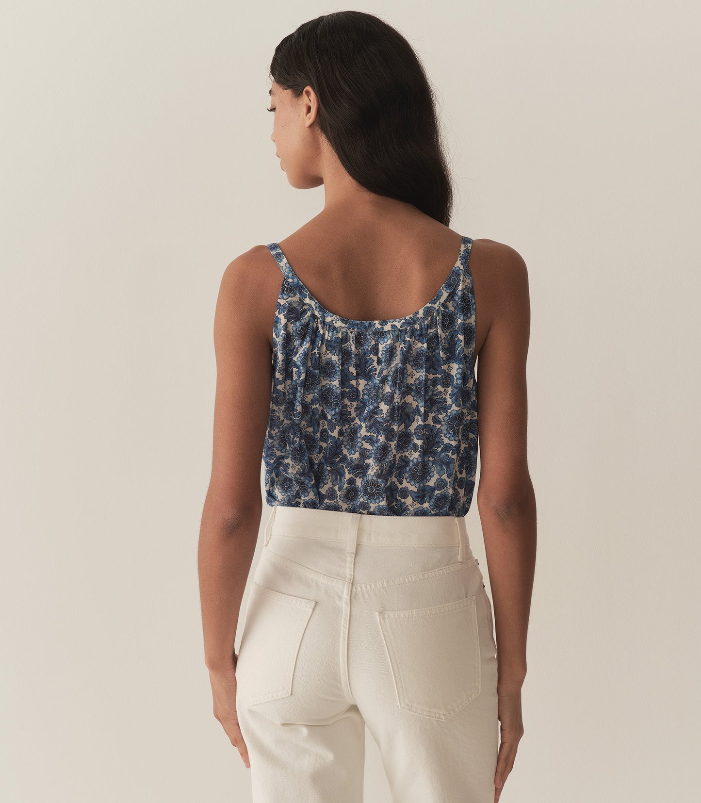 HMD -- NALINA TOP -- BLEU SOLEIL FLEURIT