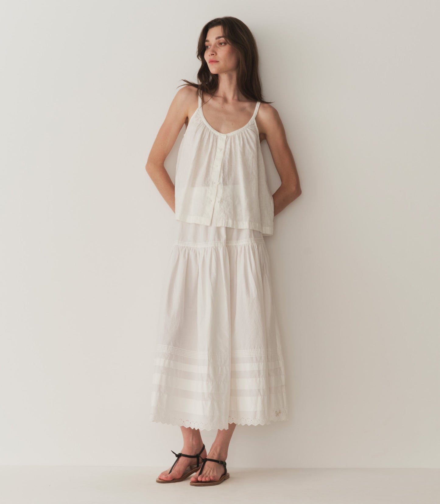 HMD -- NALINA LINEN TOP -- SALT