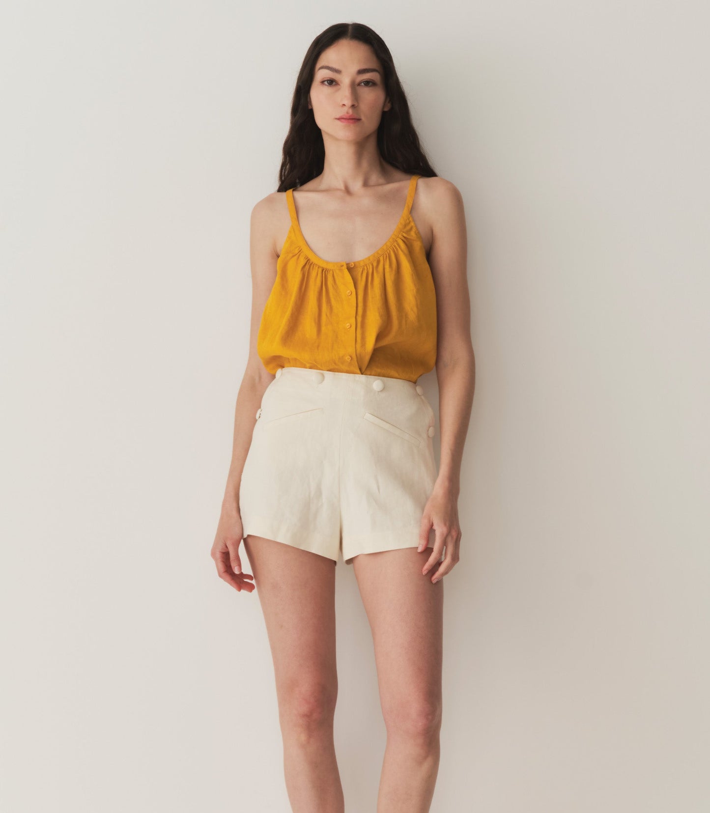 HMD -- NALINA LINEN TOP -- SUNFLOWER