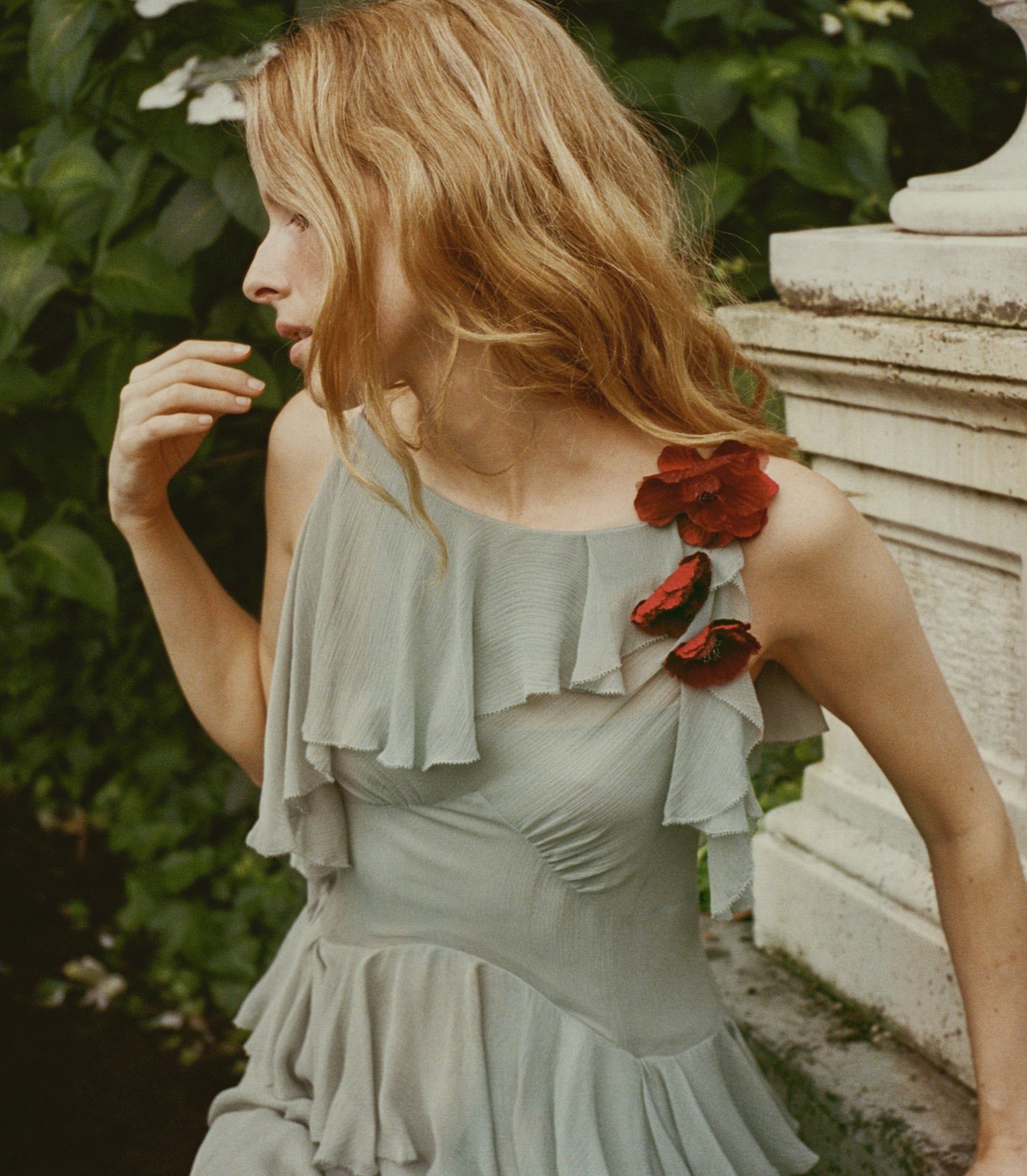 green flower dress Moss Floral Prom 2023 Ball Gown Spaghetti Straps Long Even DressCulture Product Details Chiffon Sheath/Column Spaghetti Straps Floor Length Cleaning Instructions LRFDRESS Green Summer Emerald Flower