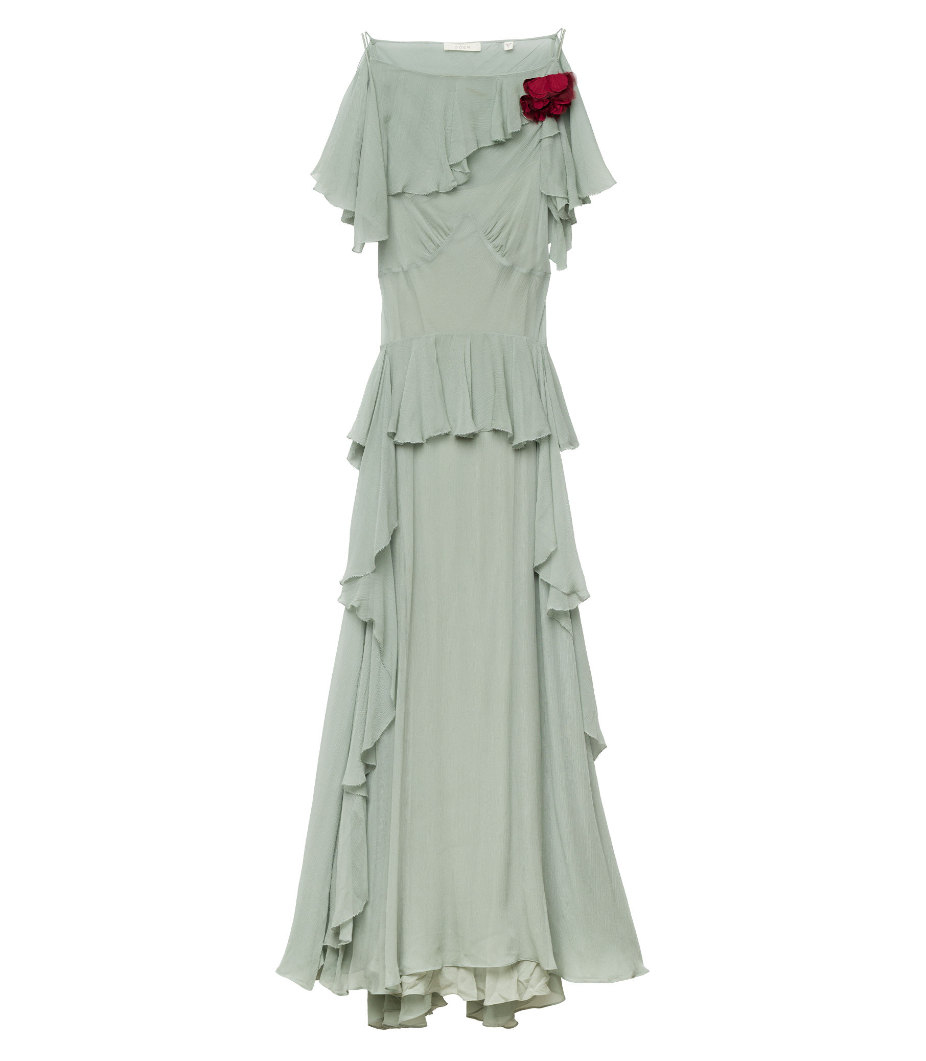 Nelida Dress - Green Jasper