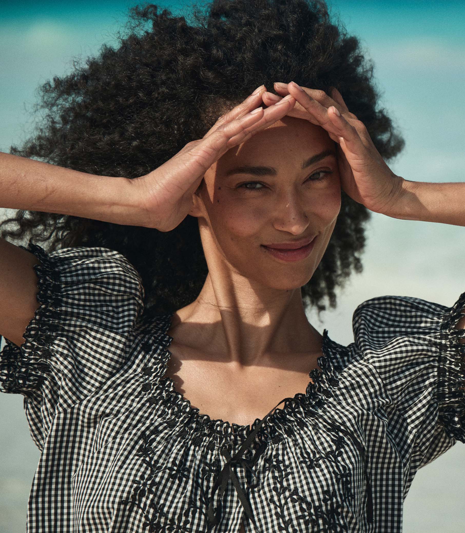 HMD -- NERA TOP -- NOIR LA MADDALENA GINGHAM view 6

