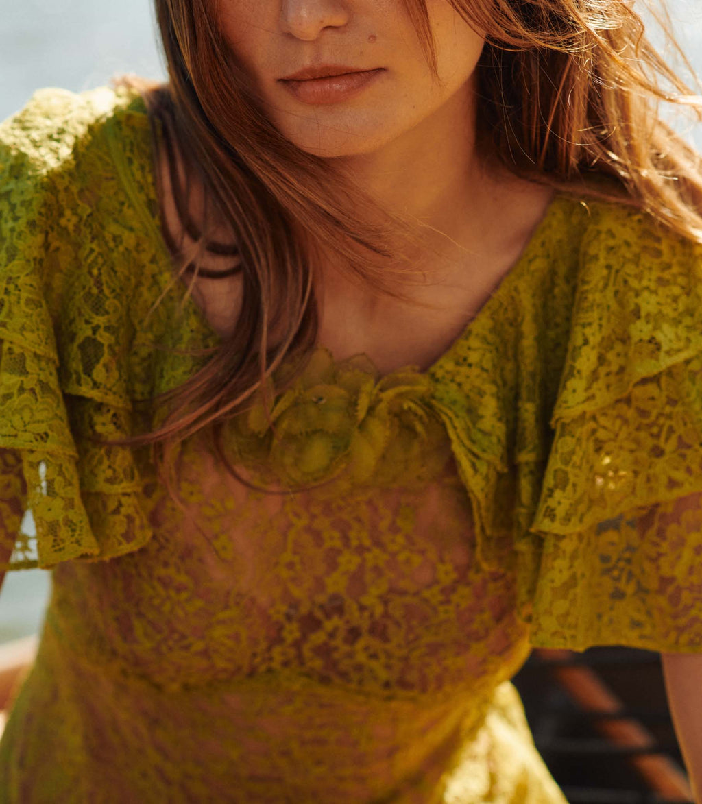 Nevara Dress - Green Tea | DEN Green Tea / S Nevara Dress - Green Tea | DEN Green Tea / S