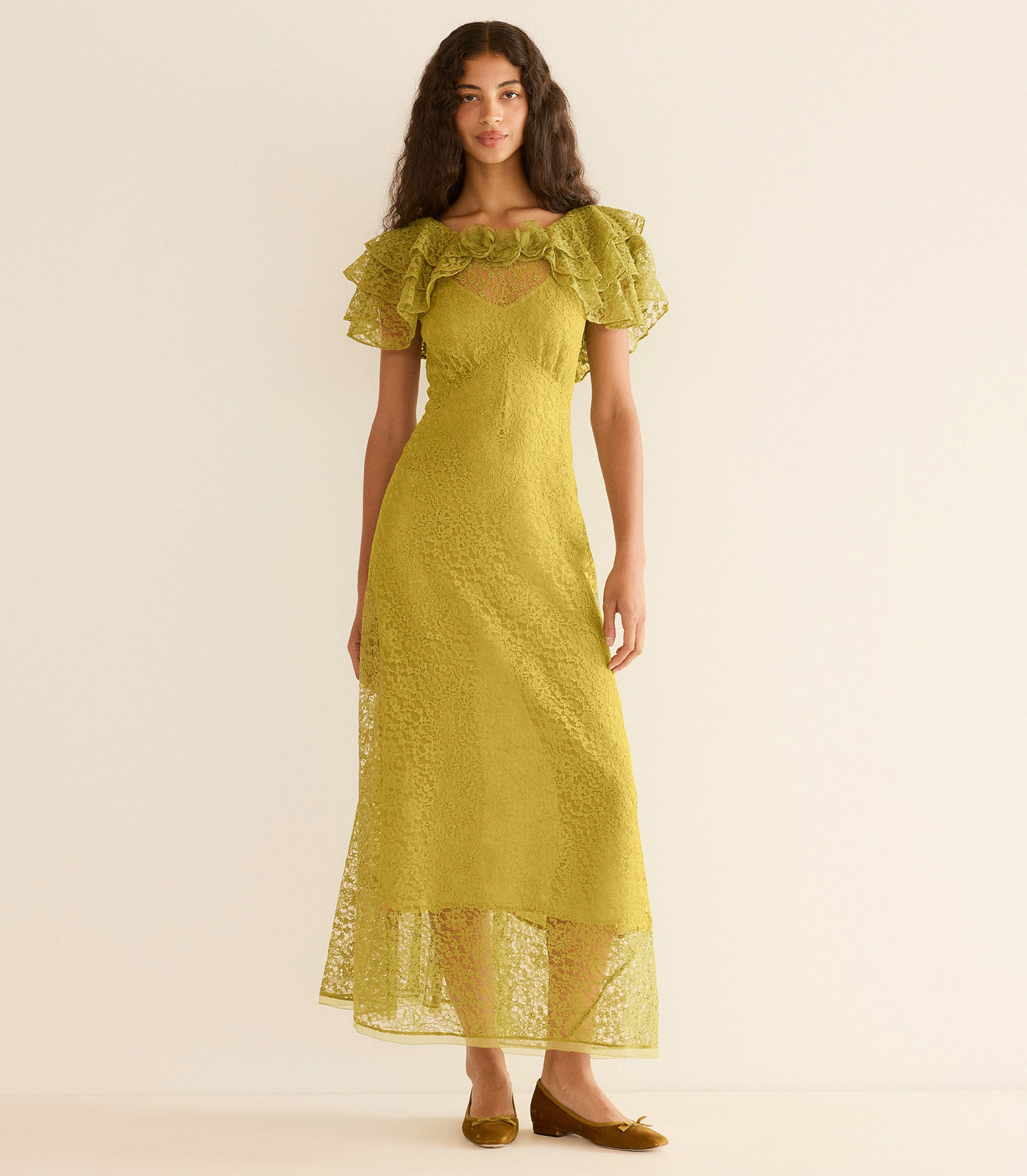 Nevara Dress - Green Tea | DEN Nevara Dress - Green Tea | DEN