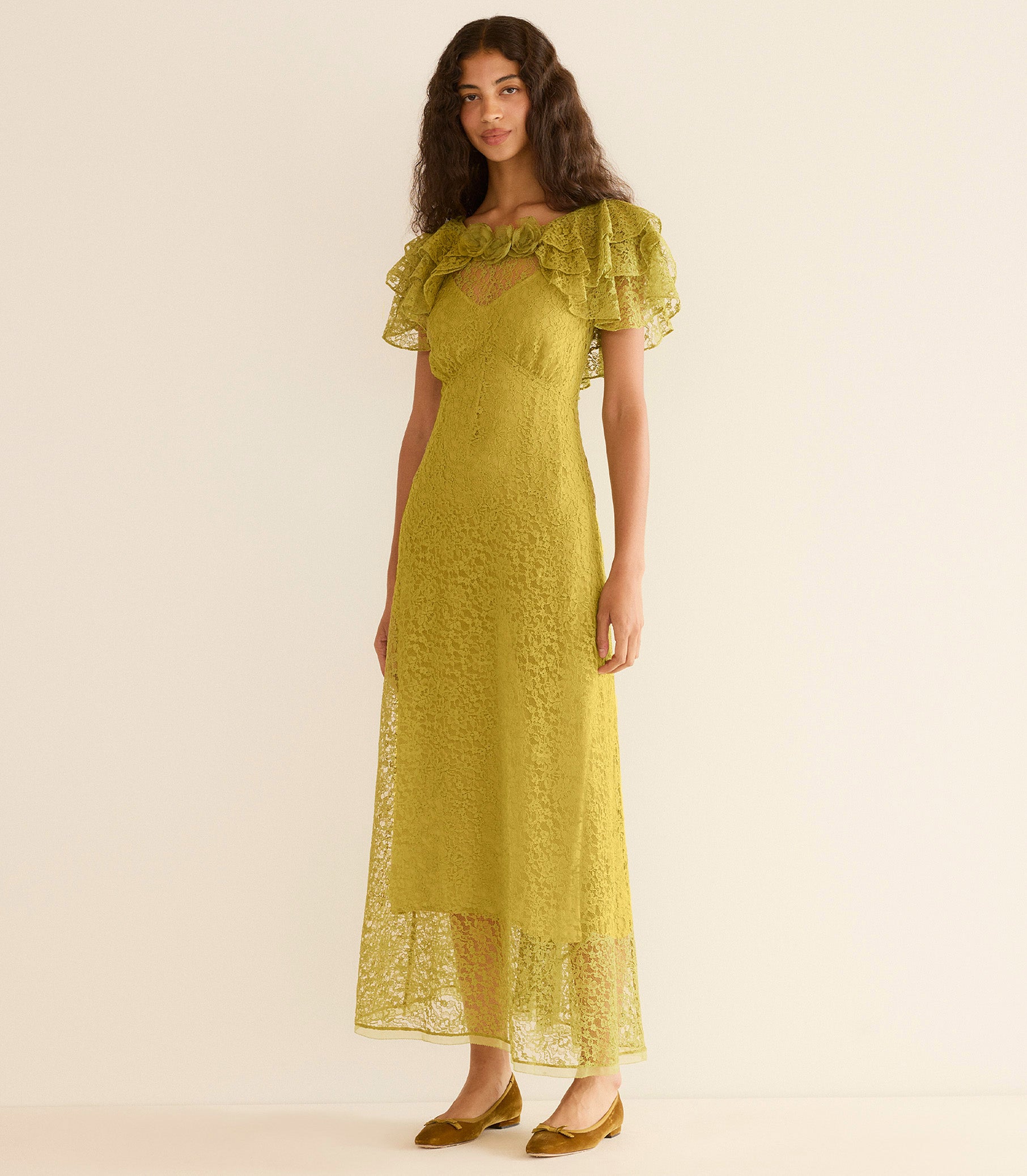 Nevara Dress - Green Tea | DEN Green Tea / S Nevara Dress - Green Tea | DEN Green Tea / S