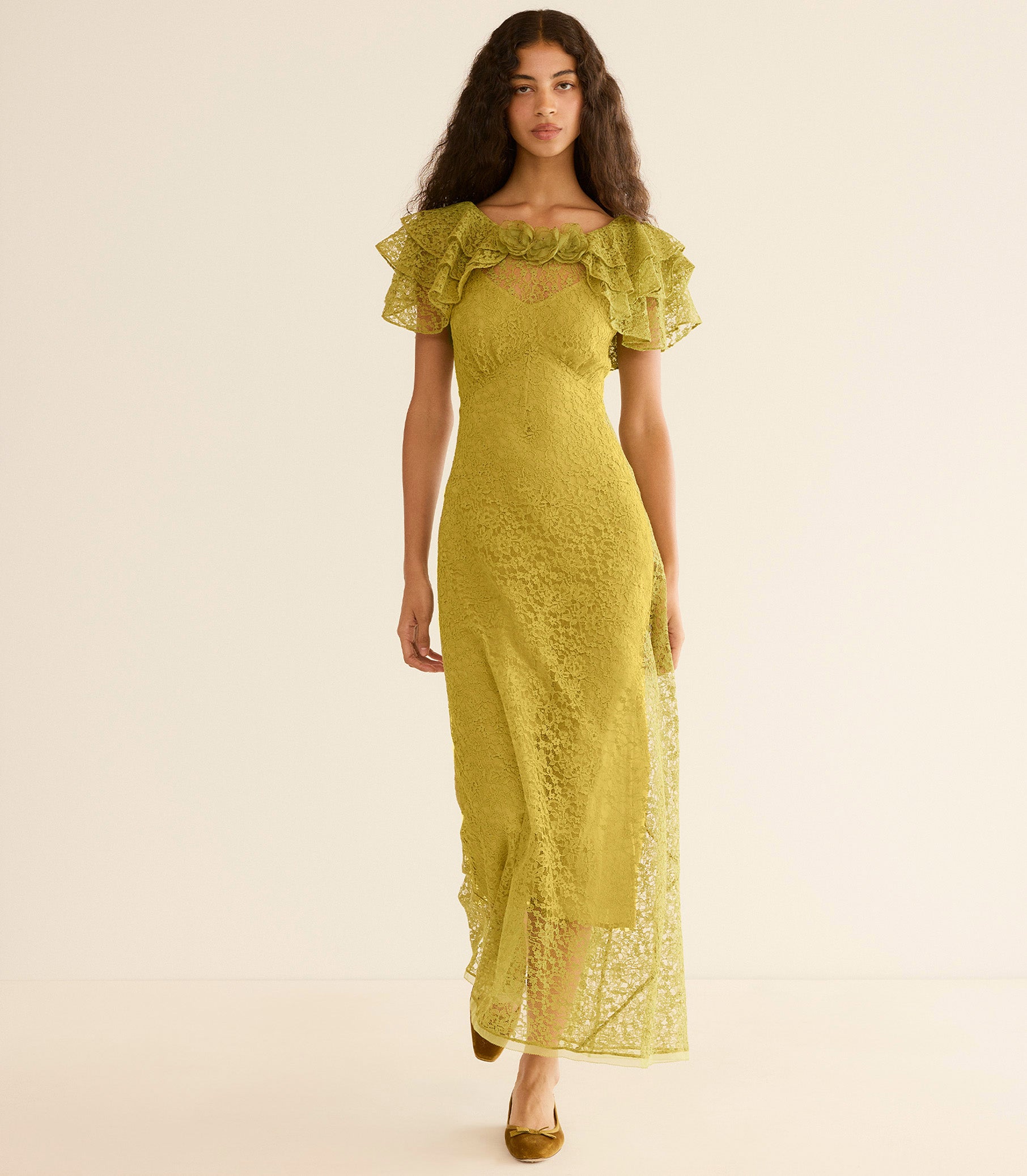 Nevara Dress - Green Tea | Den Green Tea / S Nevara Dress - Green Tea | Den Green Tea / S