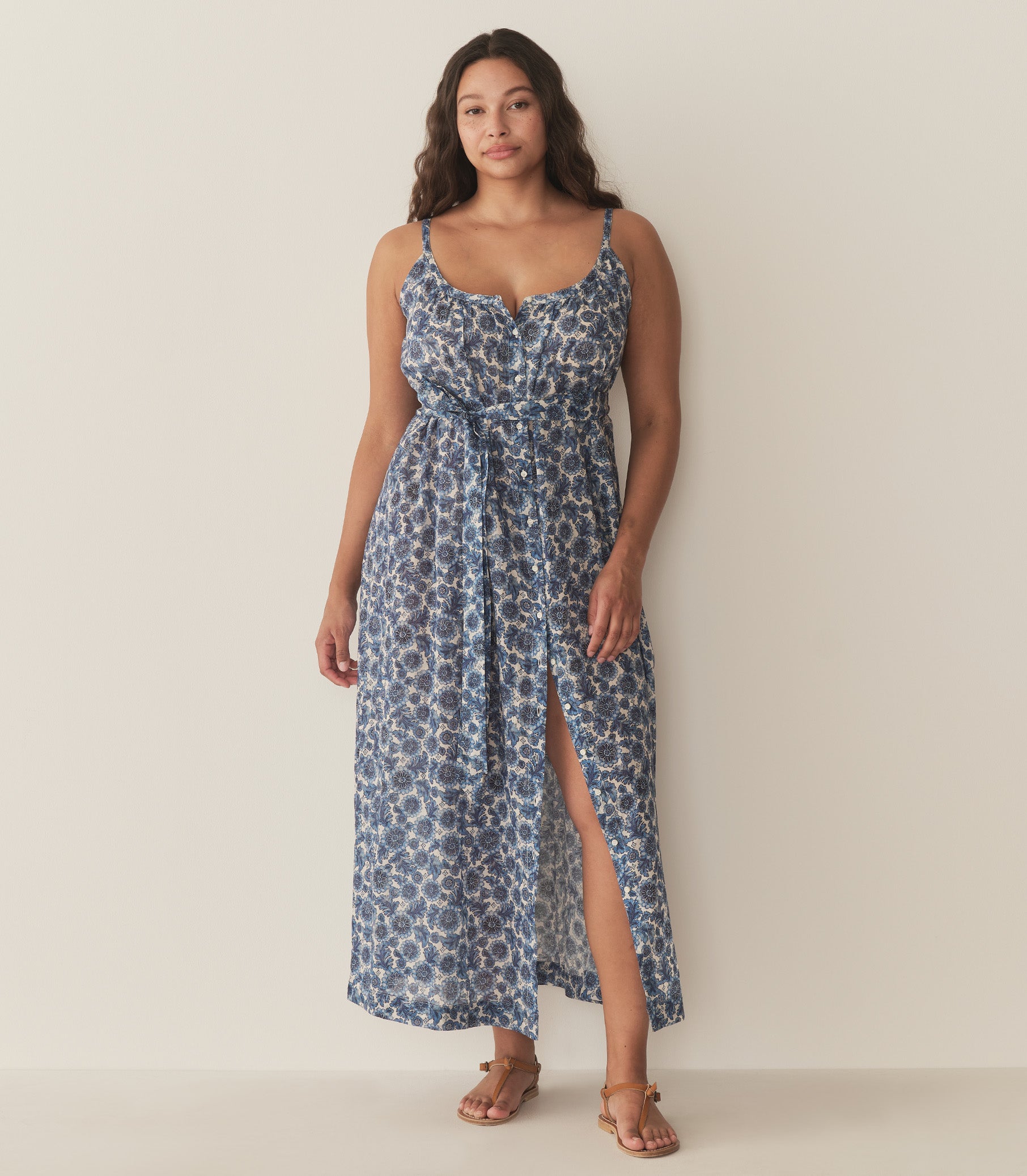 NEVITA DRESS -- BLEU SOLEIL FLEURIT view 7