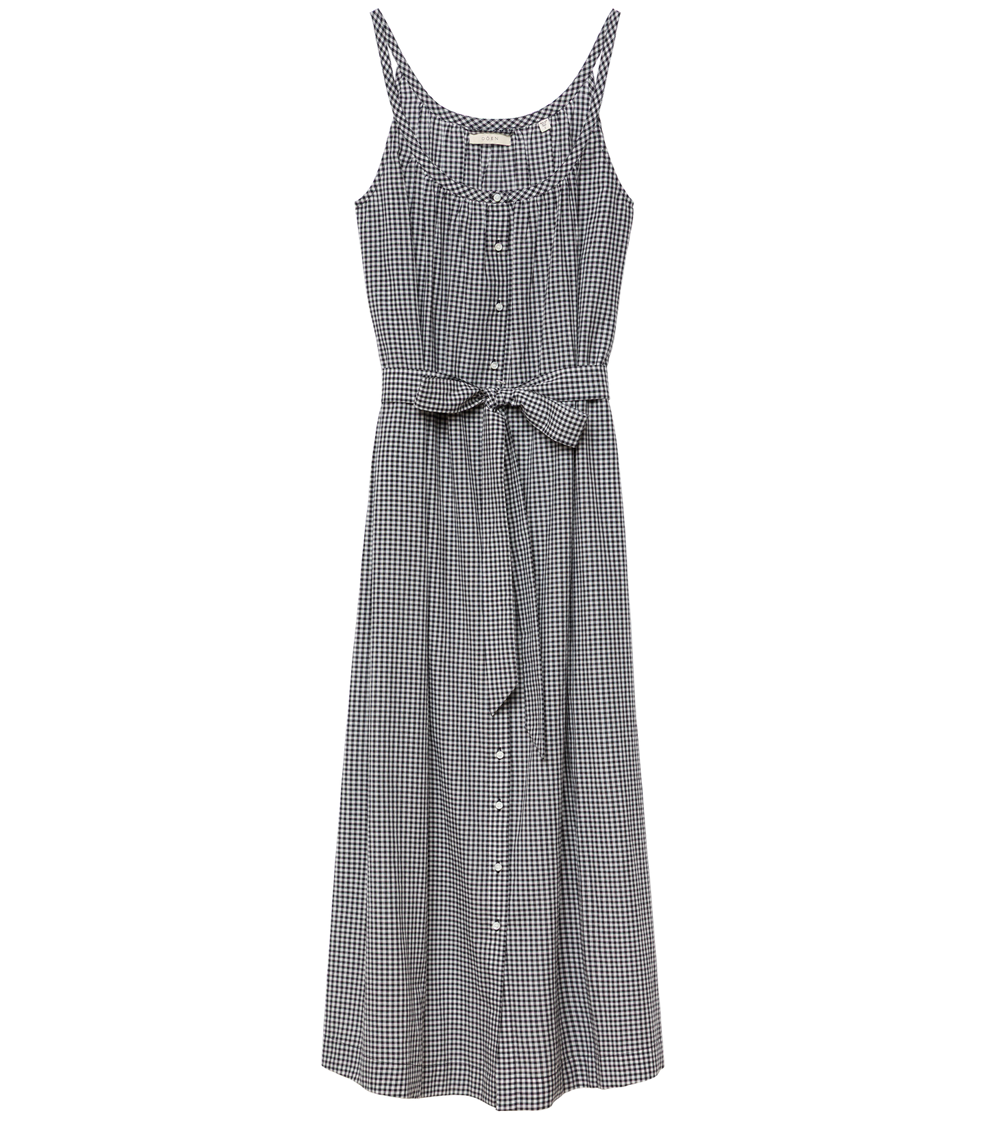 NEVITA DRESS -- NOIR LA MADDALENA GINGHAM