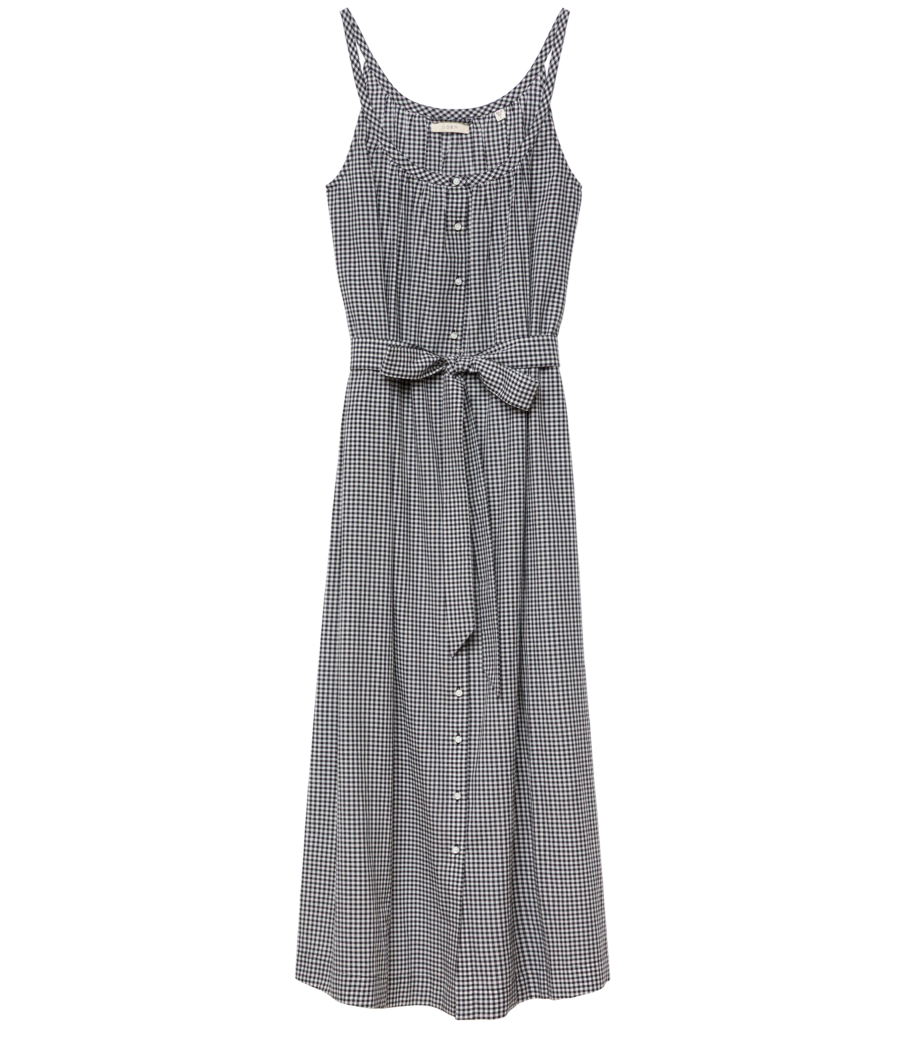Nevita Dress - Noir La Maddalena Gingham
