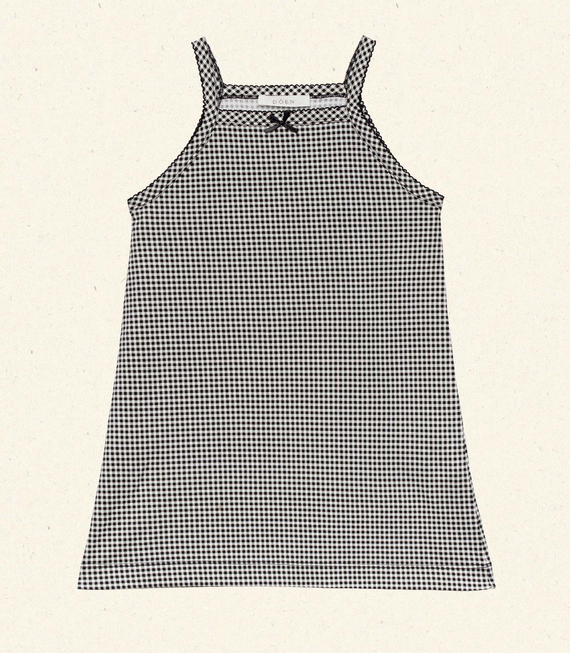 NIXIE DRESS -- NOIR LA MADDALENA GINGHAM view 6