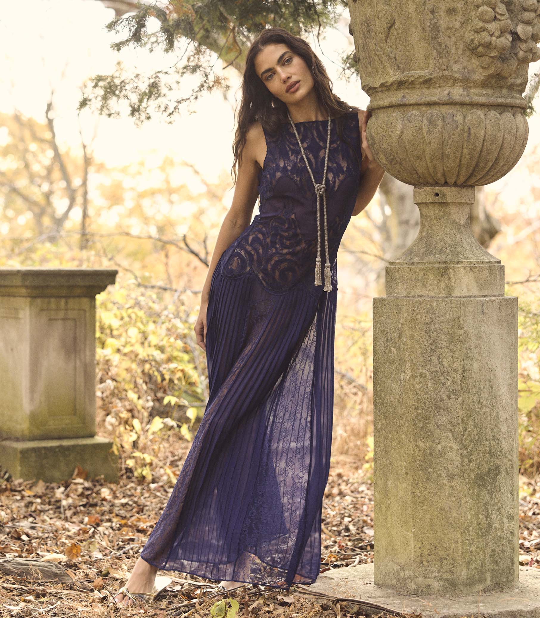 ASTI NECKLACE -- BURNISHED SILVER view 2
