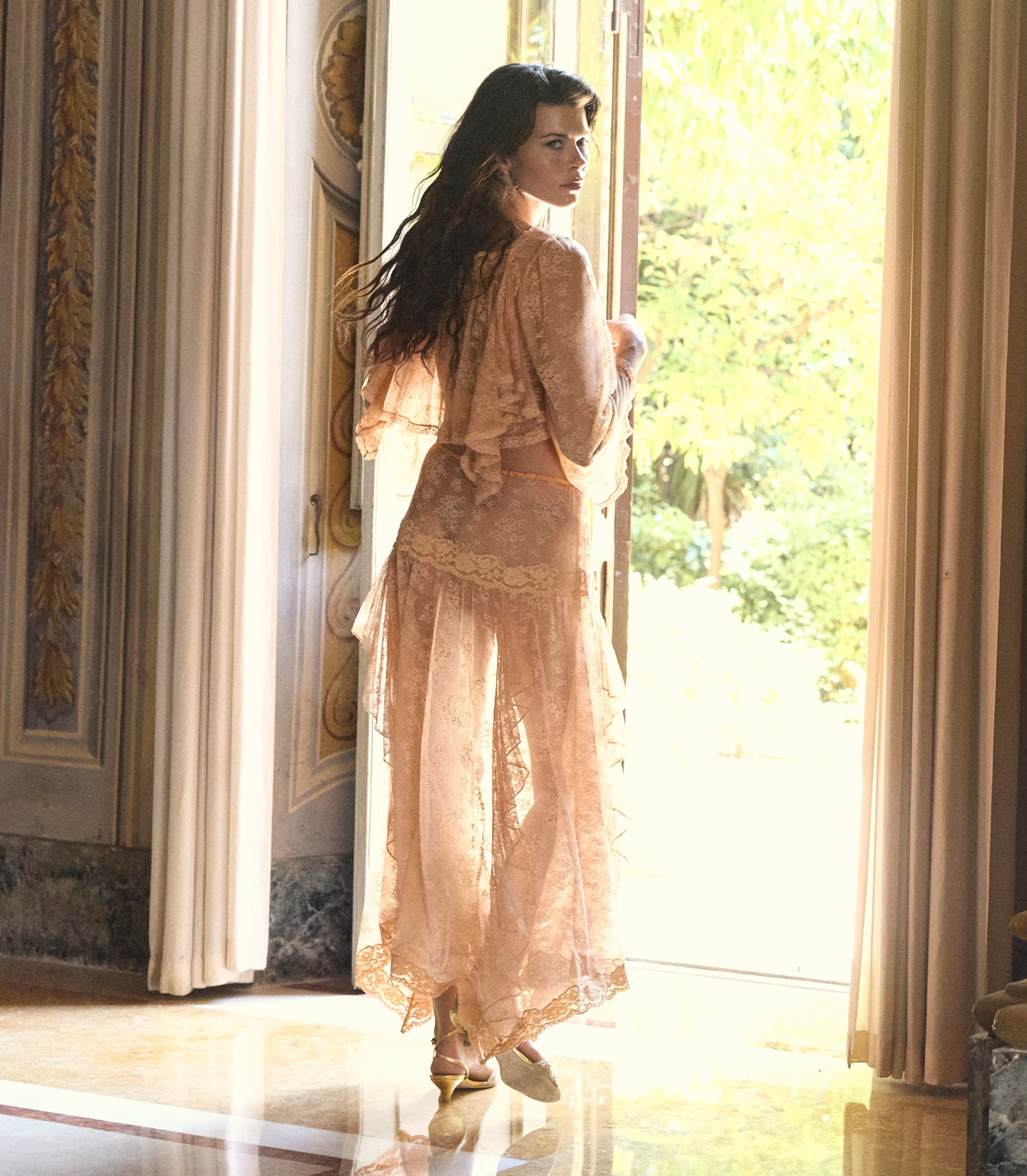 NOELLIE SKIRT -- TOASTED ALMOND view 4
