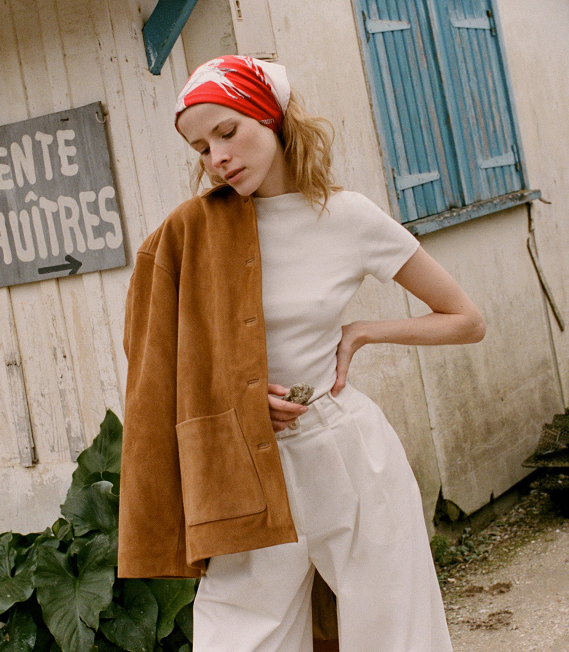 NOLAN SUEDE JACKET -- WILD CHICORY view 5