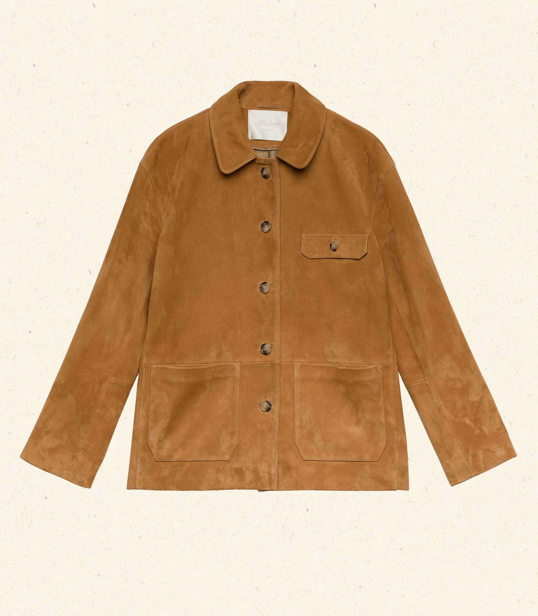 NOLAN SUEDE JACKET -- WILD CHICORY view 7
