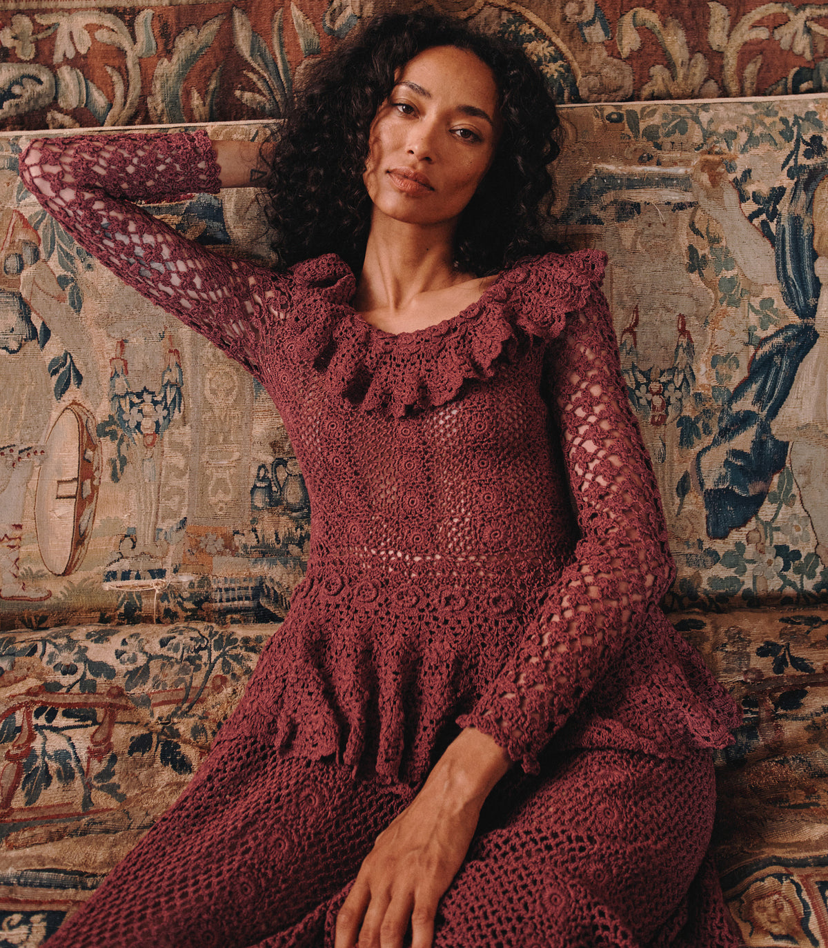 NORÈNE DRESS -- VIEUX ROSE view 5
