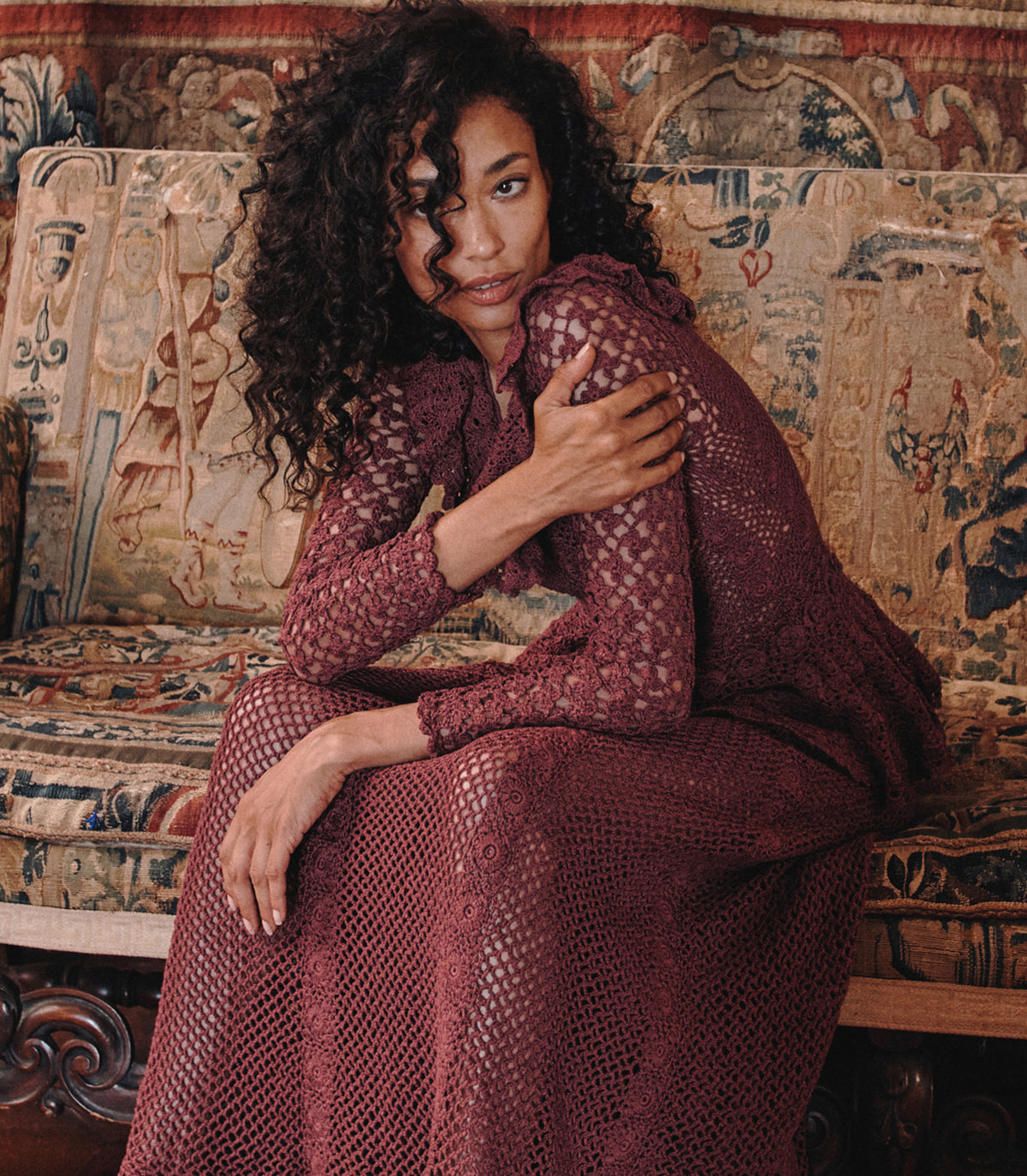 NORÈNE DRESS -- VIEUX ROSE view 6

