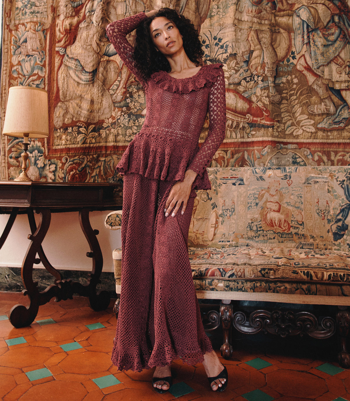 NORÈNE DRESS -- VIEUX ROSE view 2
