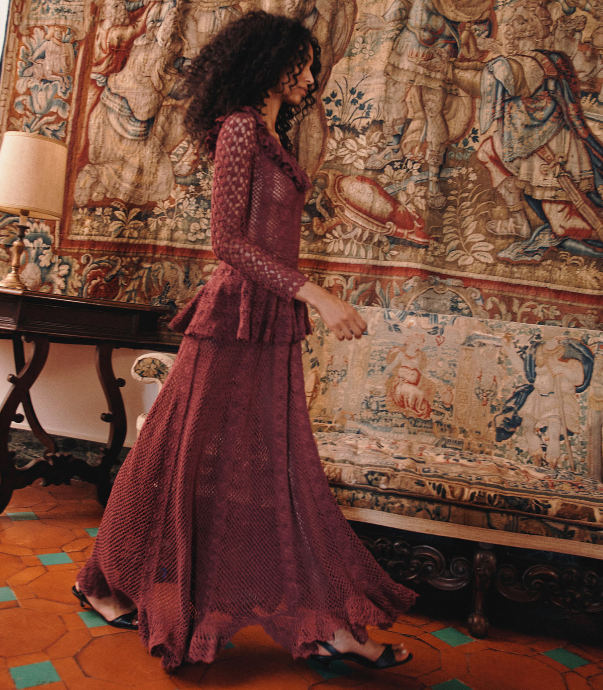 NORÈNE DRESS -- VIEUX ROSE view 7
