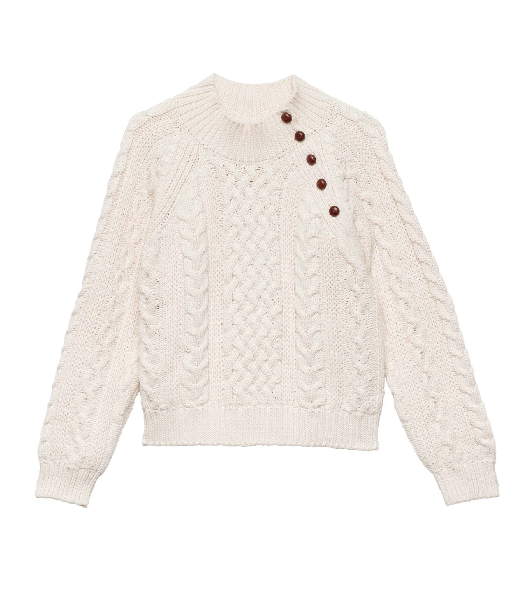 NORWOOD SWEATER -- CREAM view 4