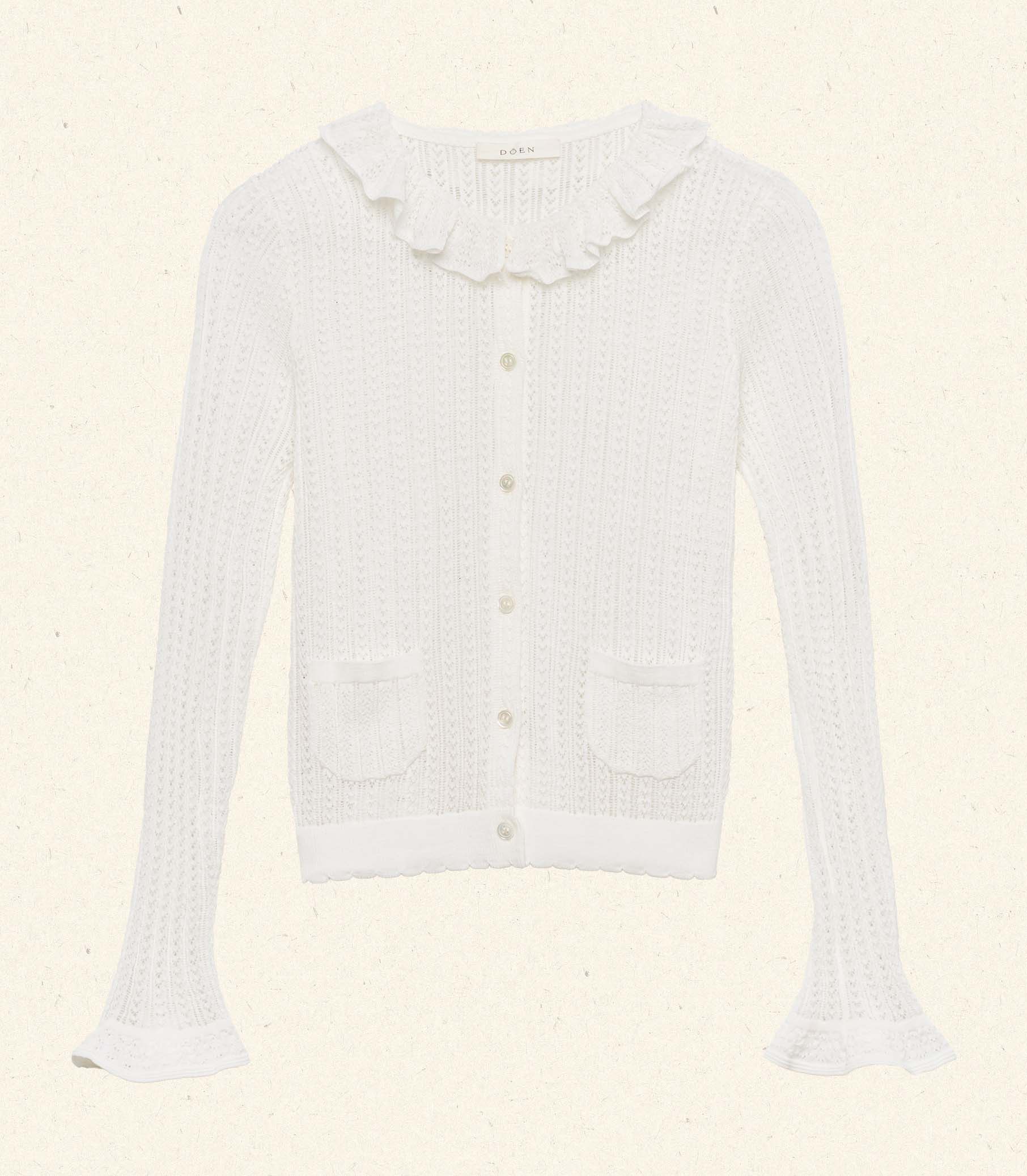 ODILLE CARDIGAN -- SALT view 6