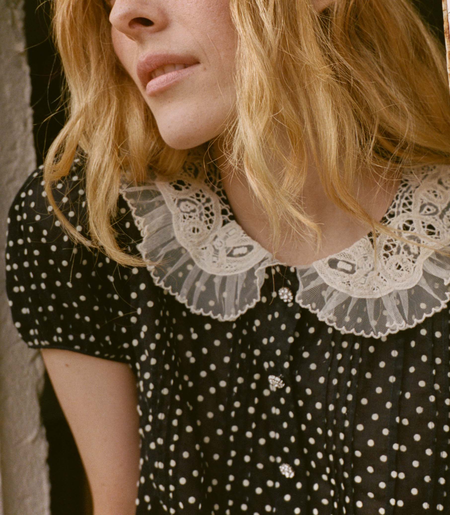 OLETA TOP -- NOIR DOT view 3