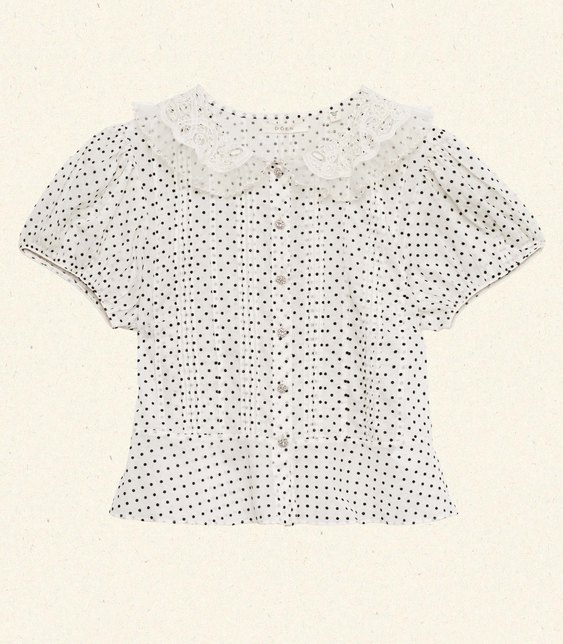 OLETA TOP -- SEA SALT DOT view 6