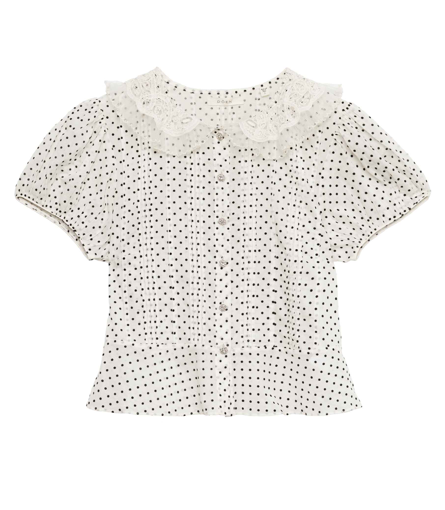 OLETA TOP -- SEA SALT DOT view 6