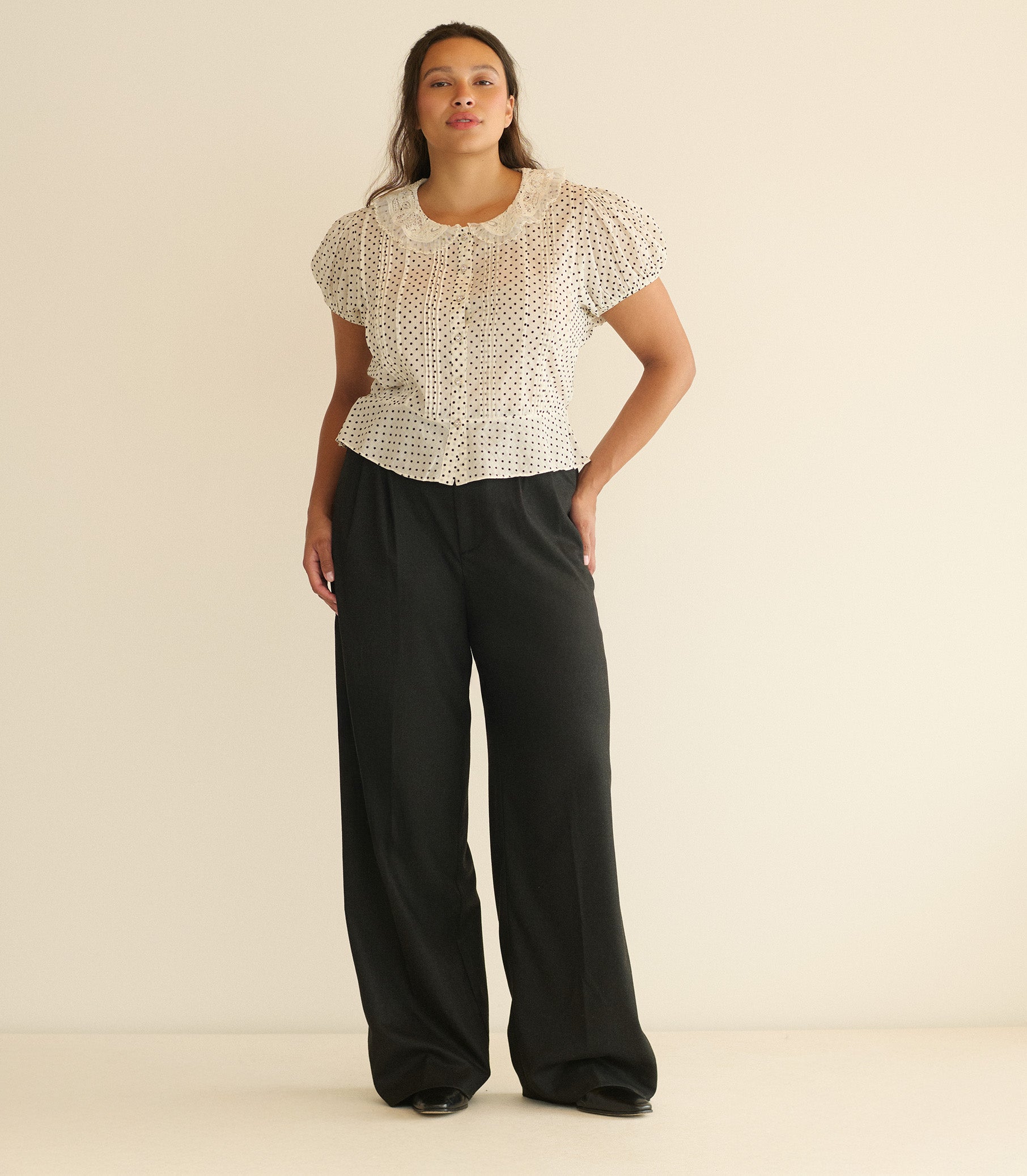 OLETA TOP -- SEA SALT DOT view 7
