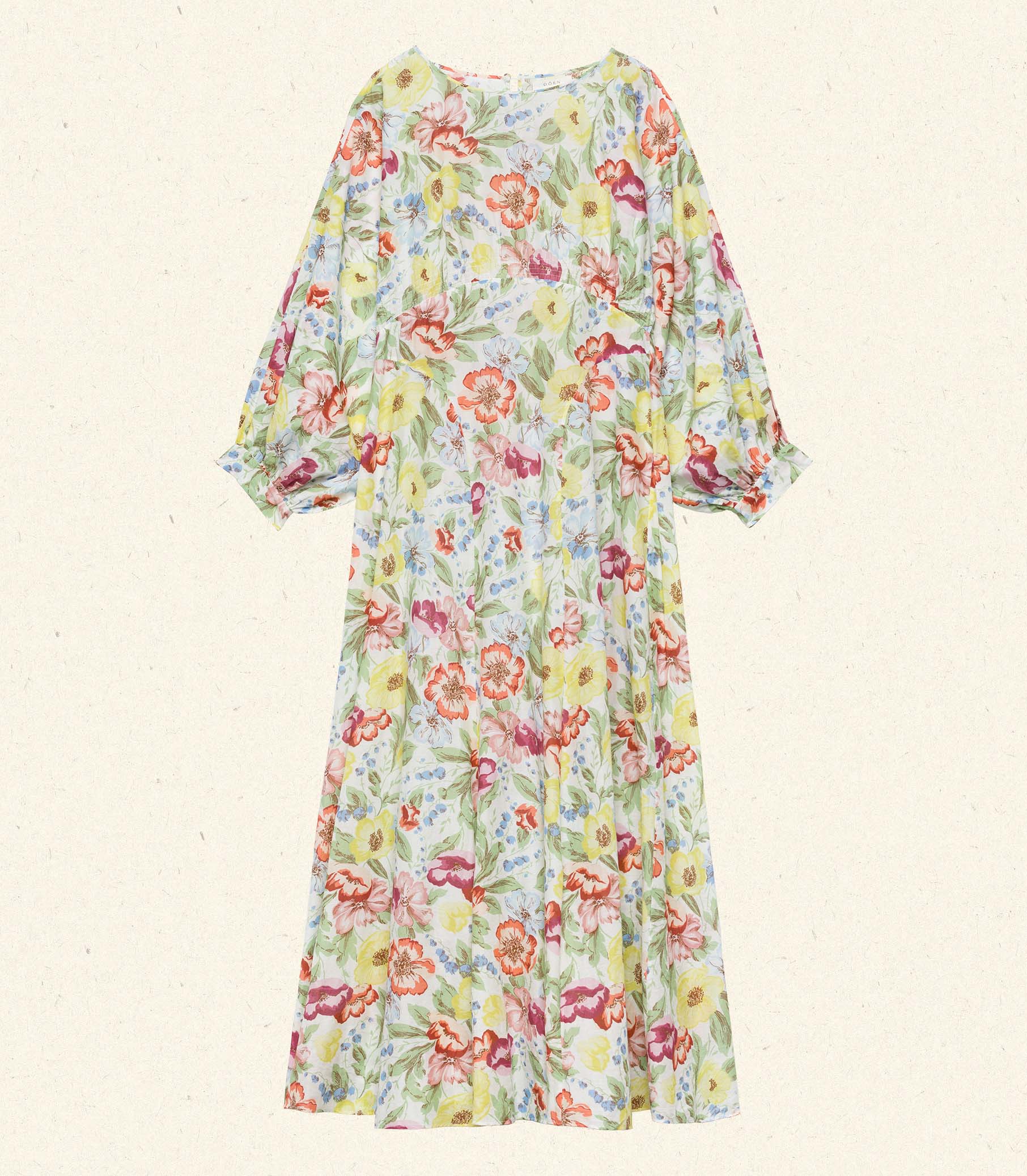 OLIANA DRESS -- BLANC ANEMONE BLOOM view 7